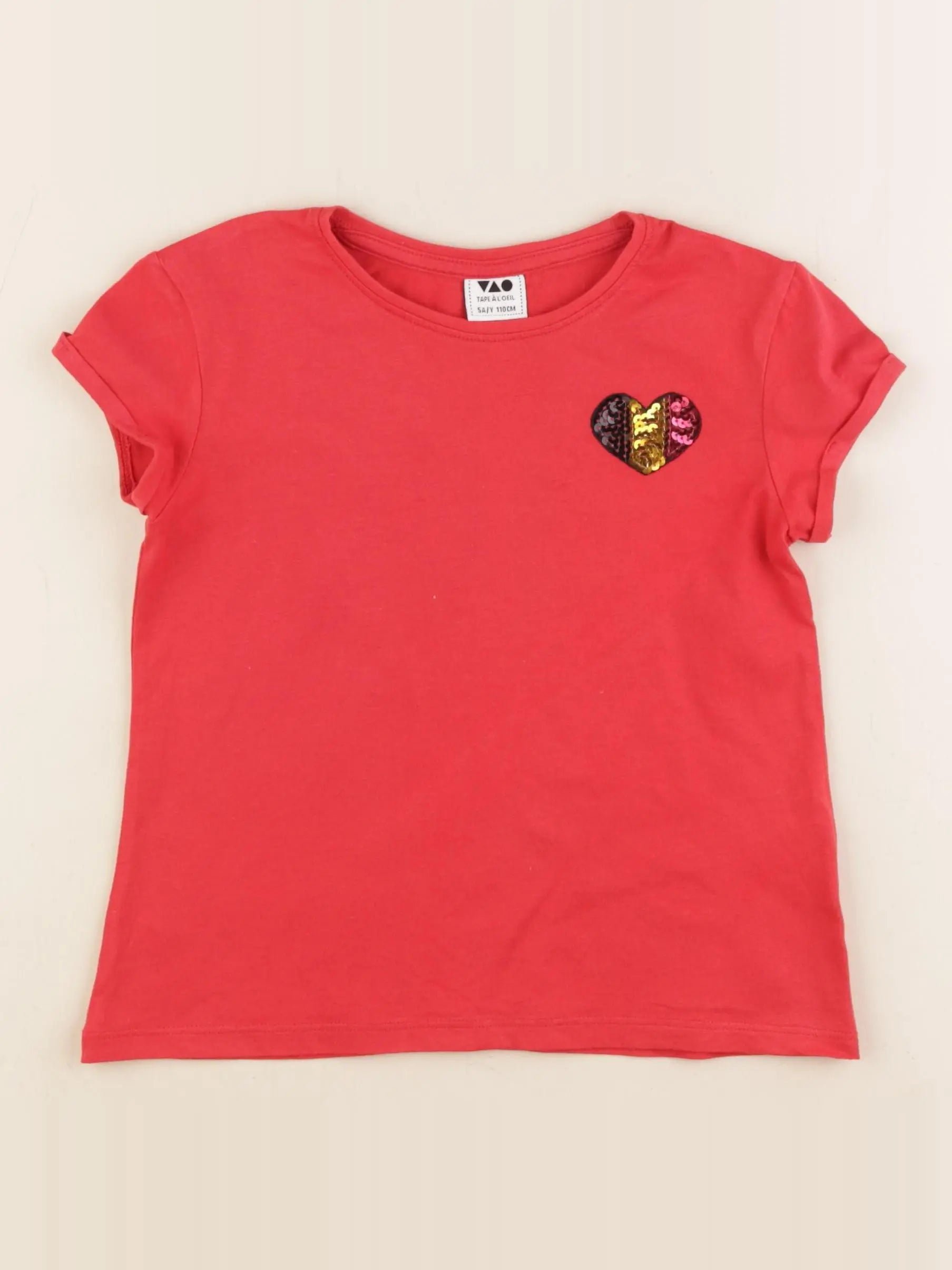 Tape à l'oeil - tee-shirt imprimé au dos rouge - 5 ans