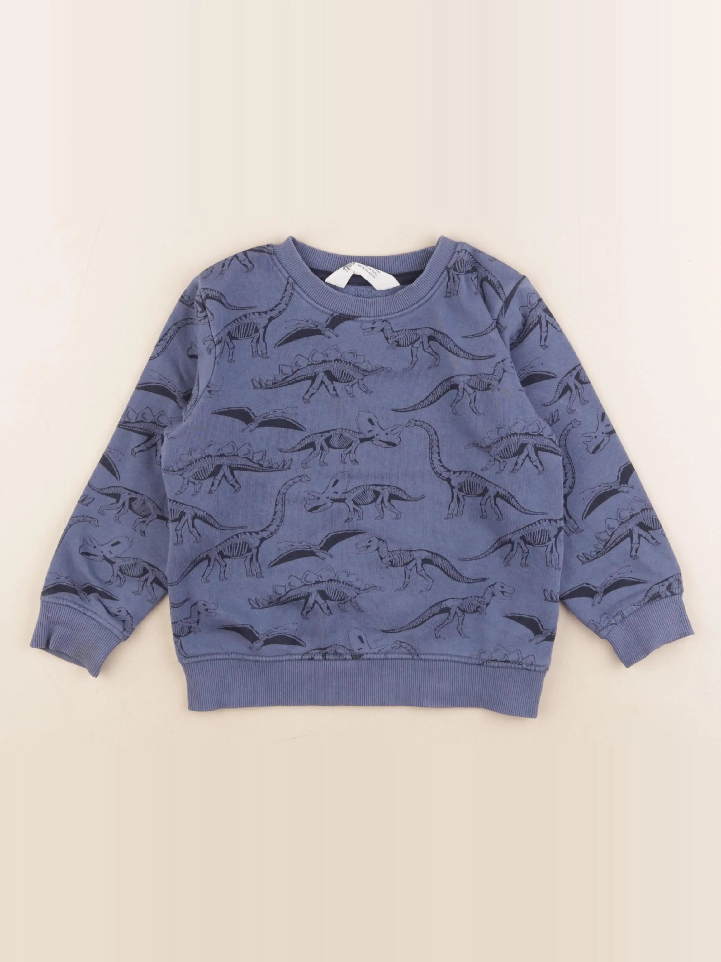 H&M - sweat bleu - 2/4 ans