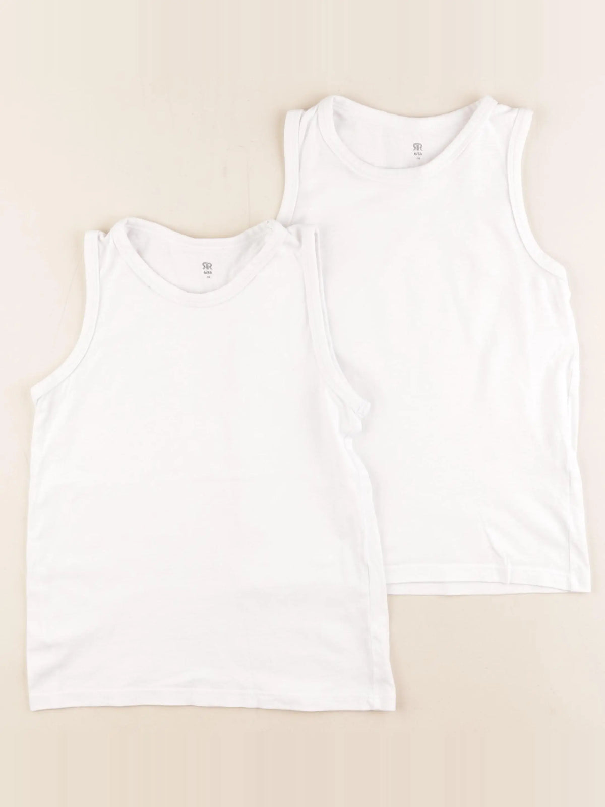 La Redoute - maillot de corps blanc - 6/8 ans