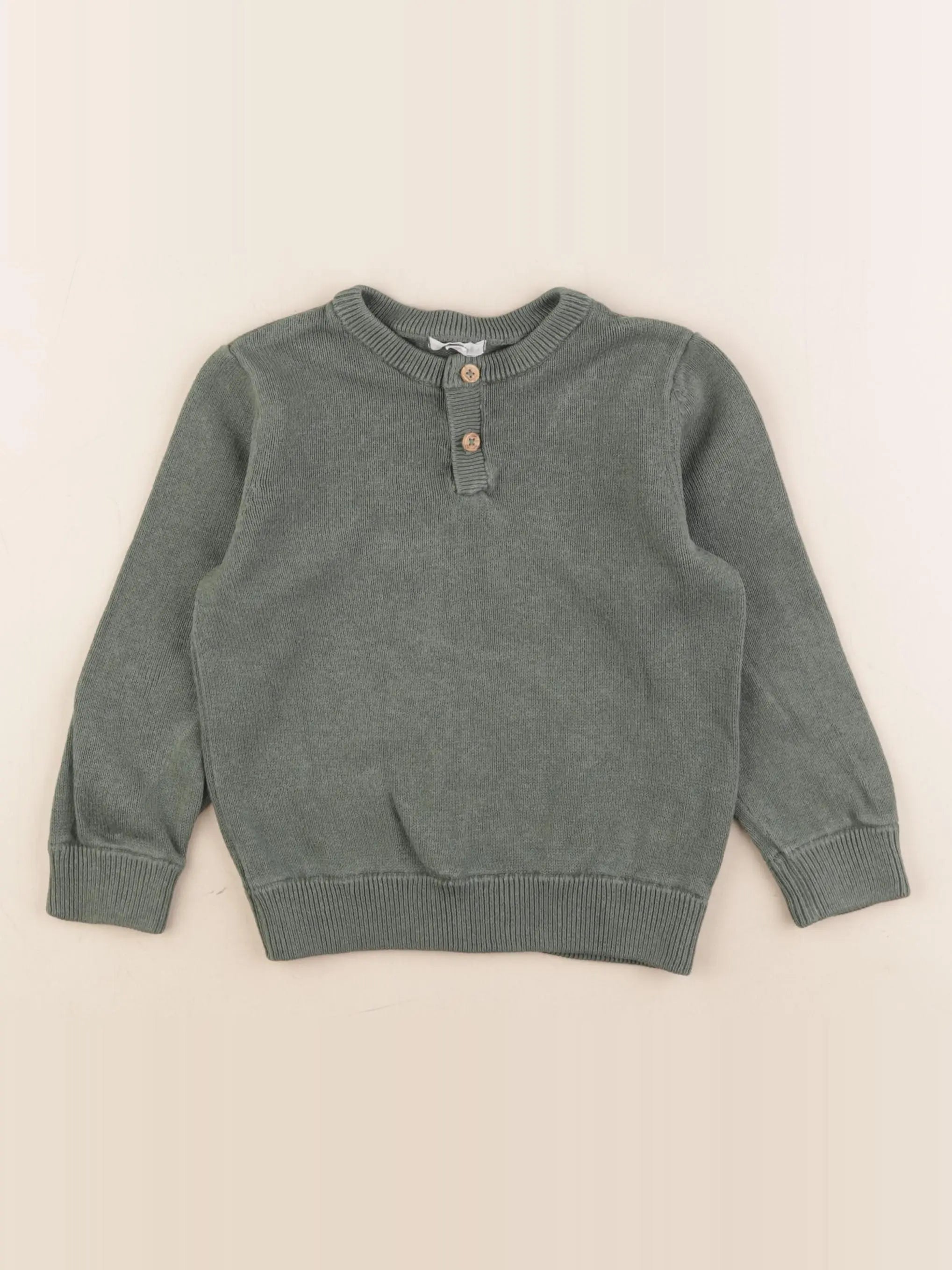Vertbaudet - pull vert - 4 ans