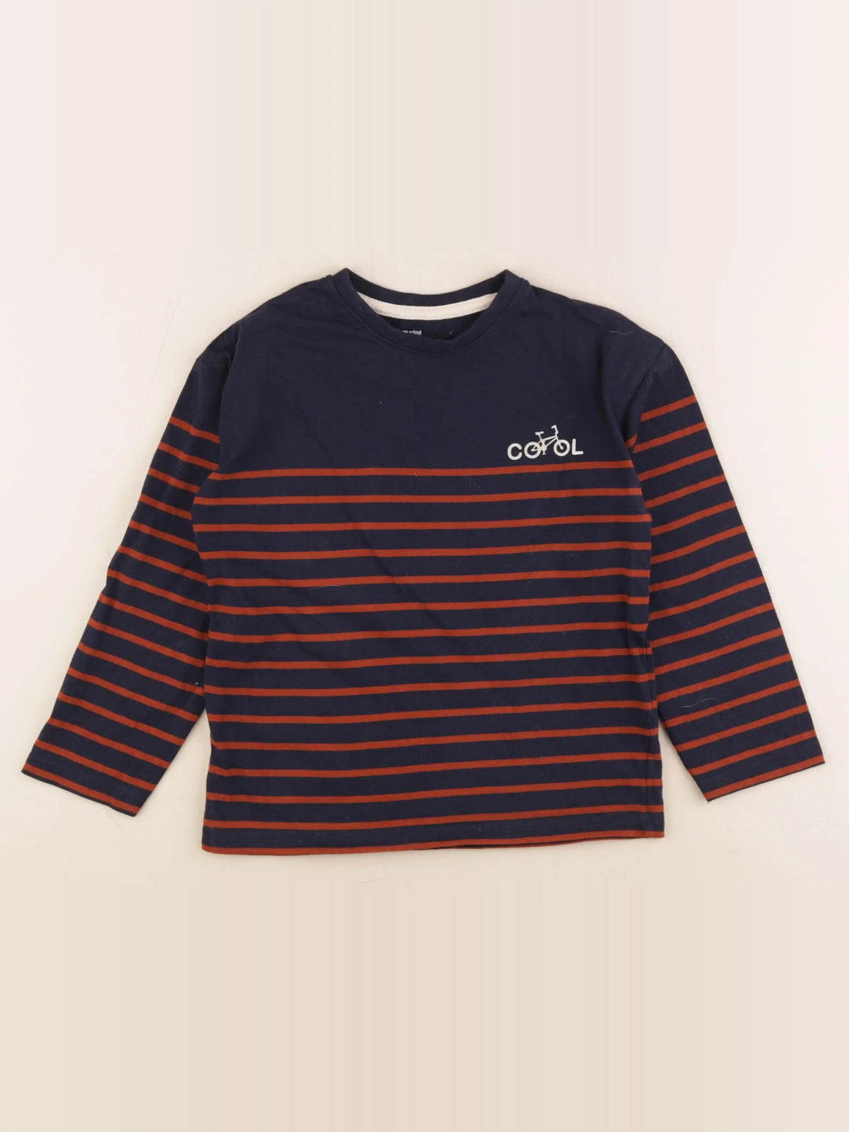 Vertbaudet - tee-shirt bleu - 8 ans