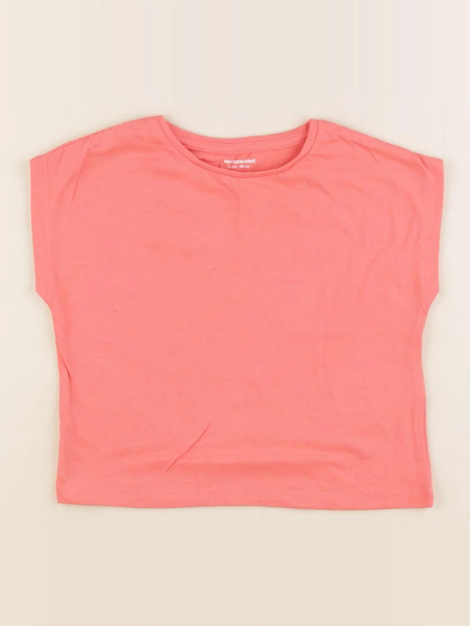 Vertbaudet - tee-shirt rose - 2 ans