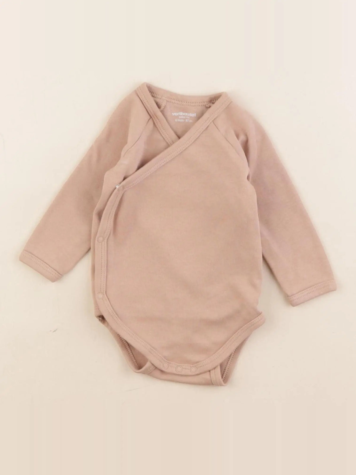 Vertbaudet - body marron - 6 mois