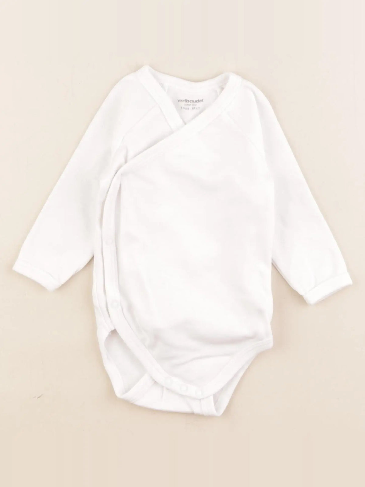Vertbaudet - body blanc - 6 mois