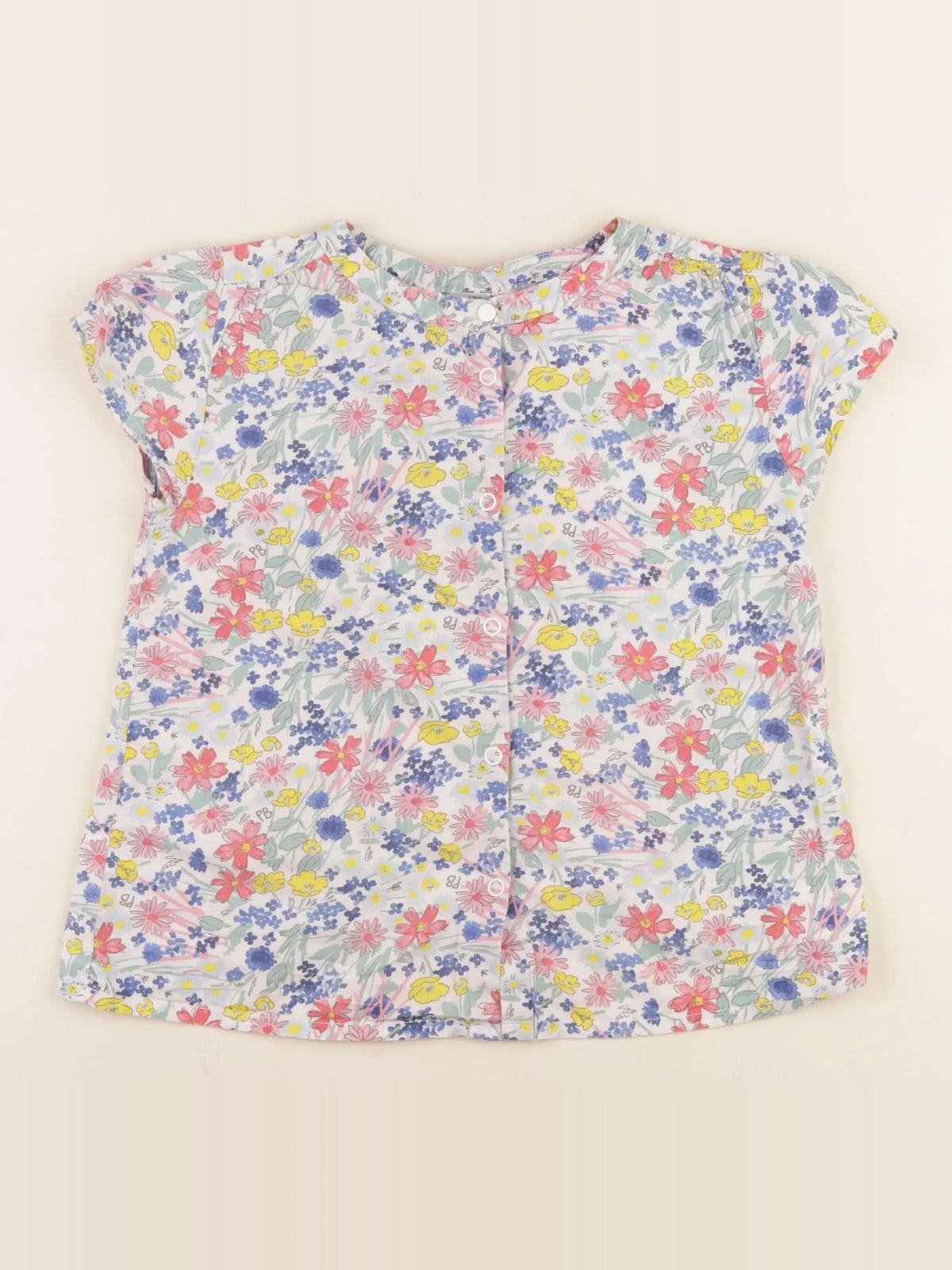 Petit Bateau - blouse multicolore - 8 ans