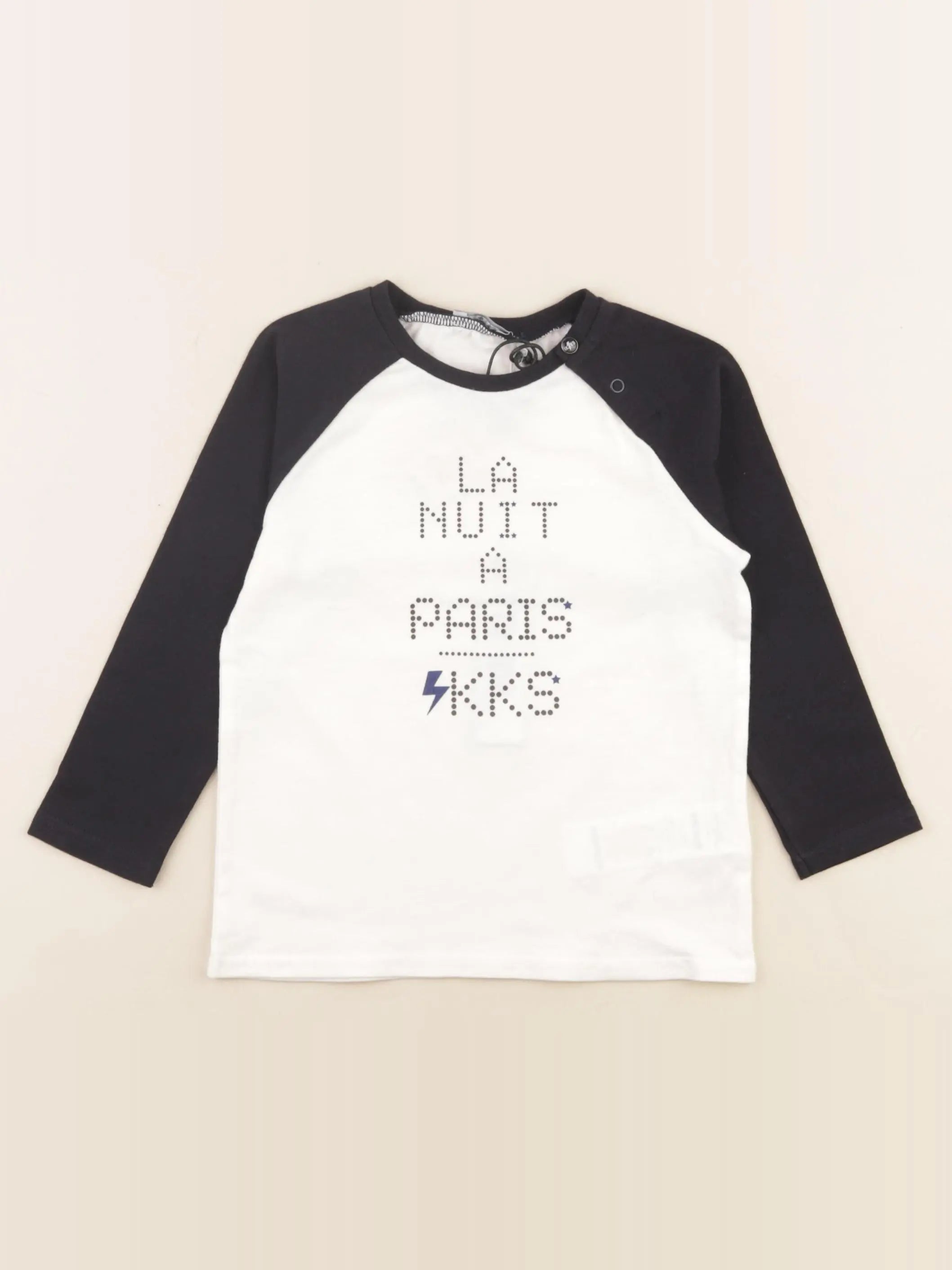 IKKS - tee-shirt bleu - 2 ans
