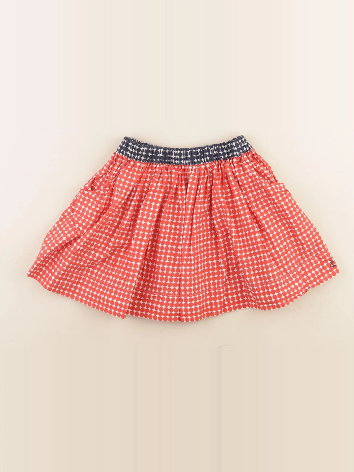 Petit Bateau - jupe rouge - 5 ans
