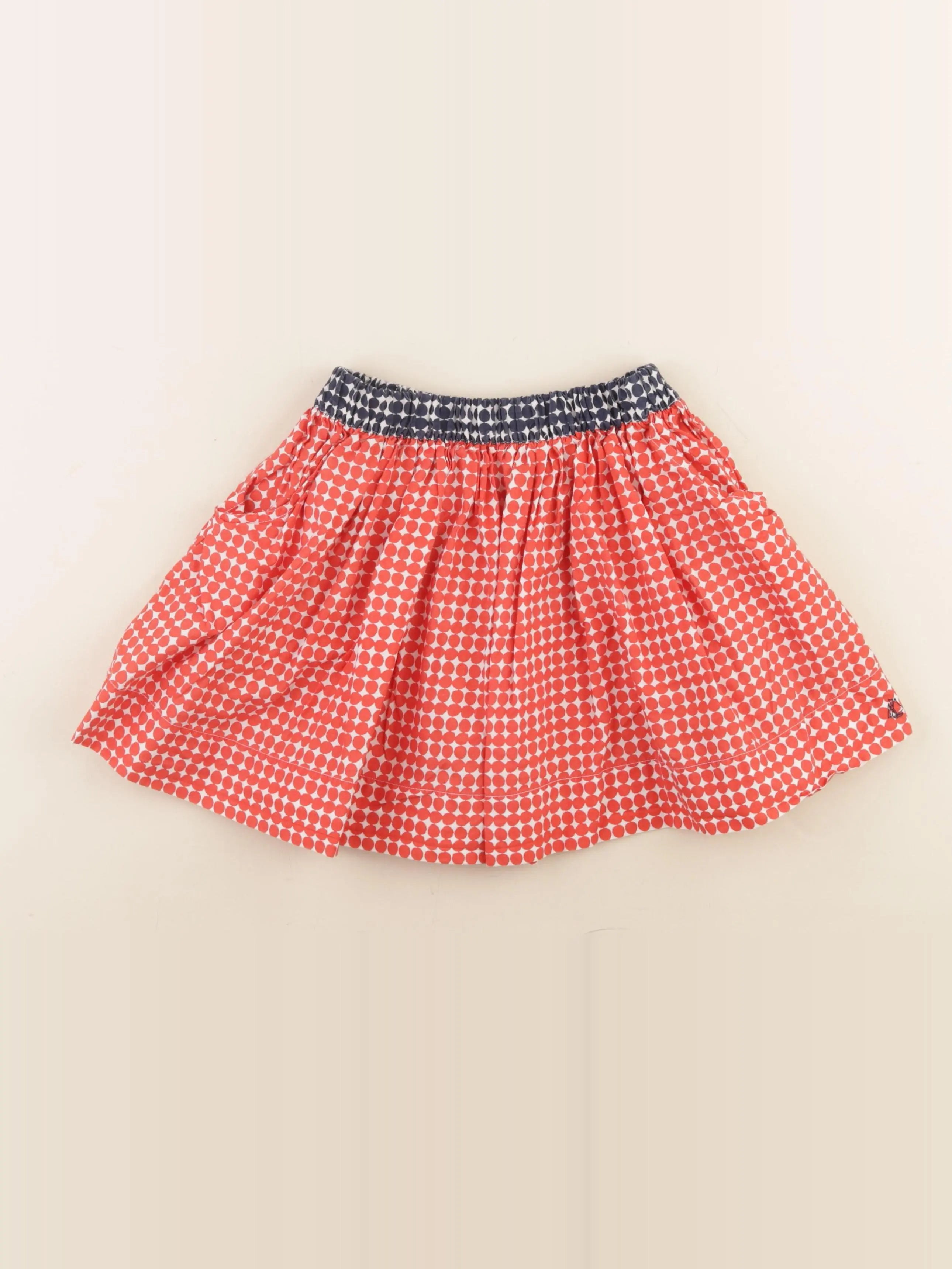 Petit Bateau - jupe rouge - 5 ans