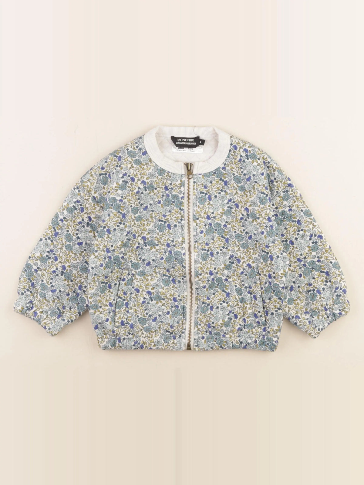 Monoprix - veste bleu - 3 ans