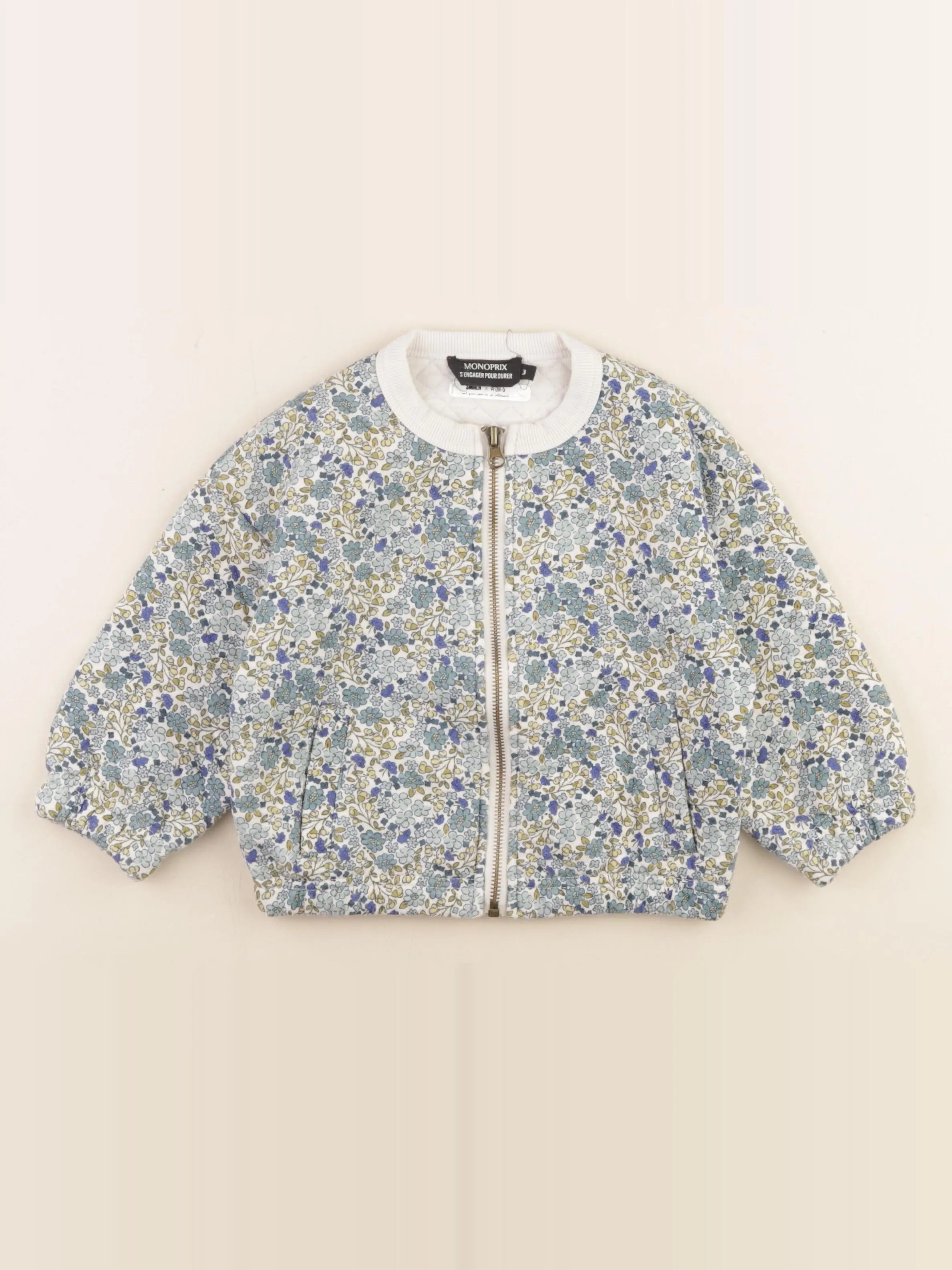 Monoprix - veste bleu - 3 ans