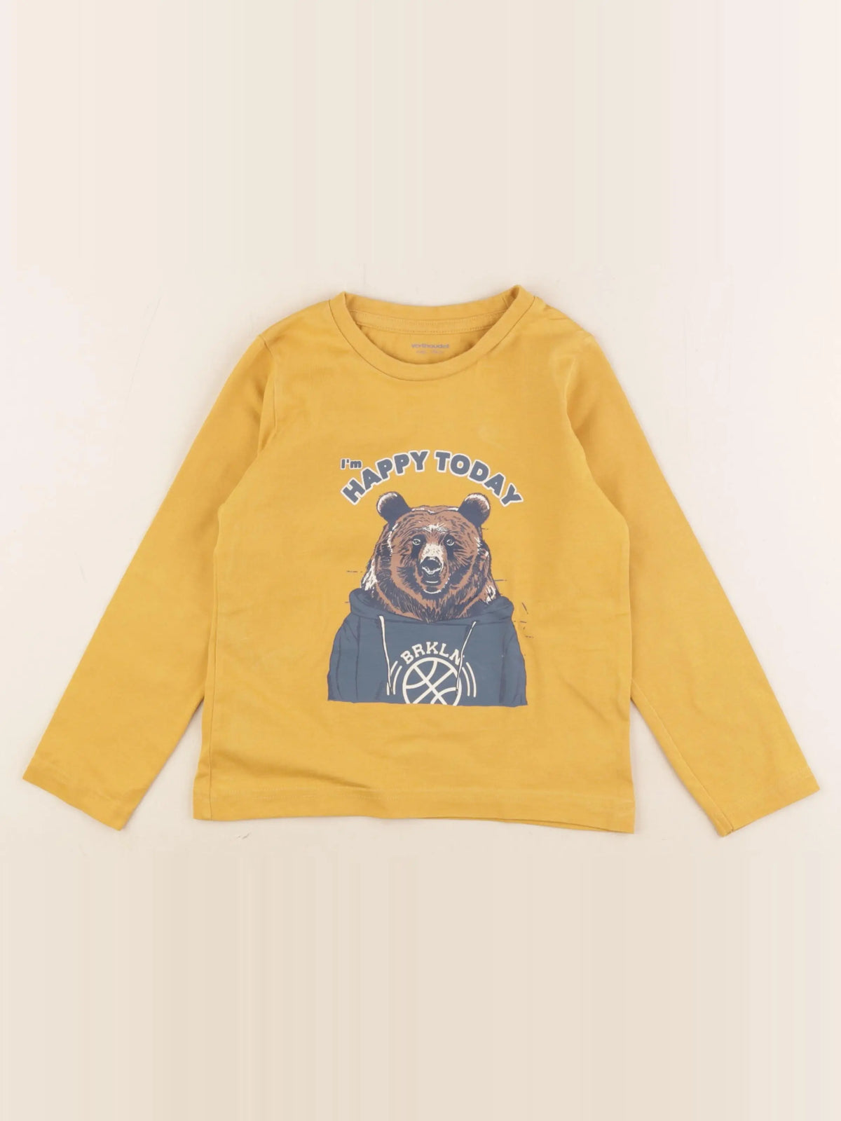 Vertbaudet - tee-shirt jaune - 4 ans