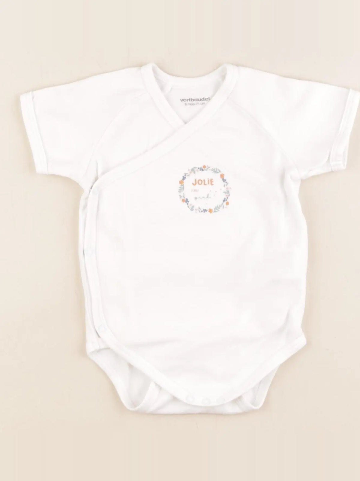 Vertbaudet - body blanc - 9 mois