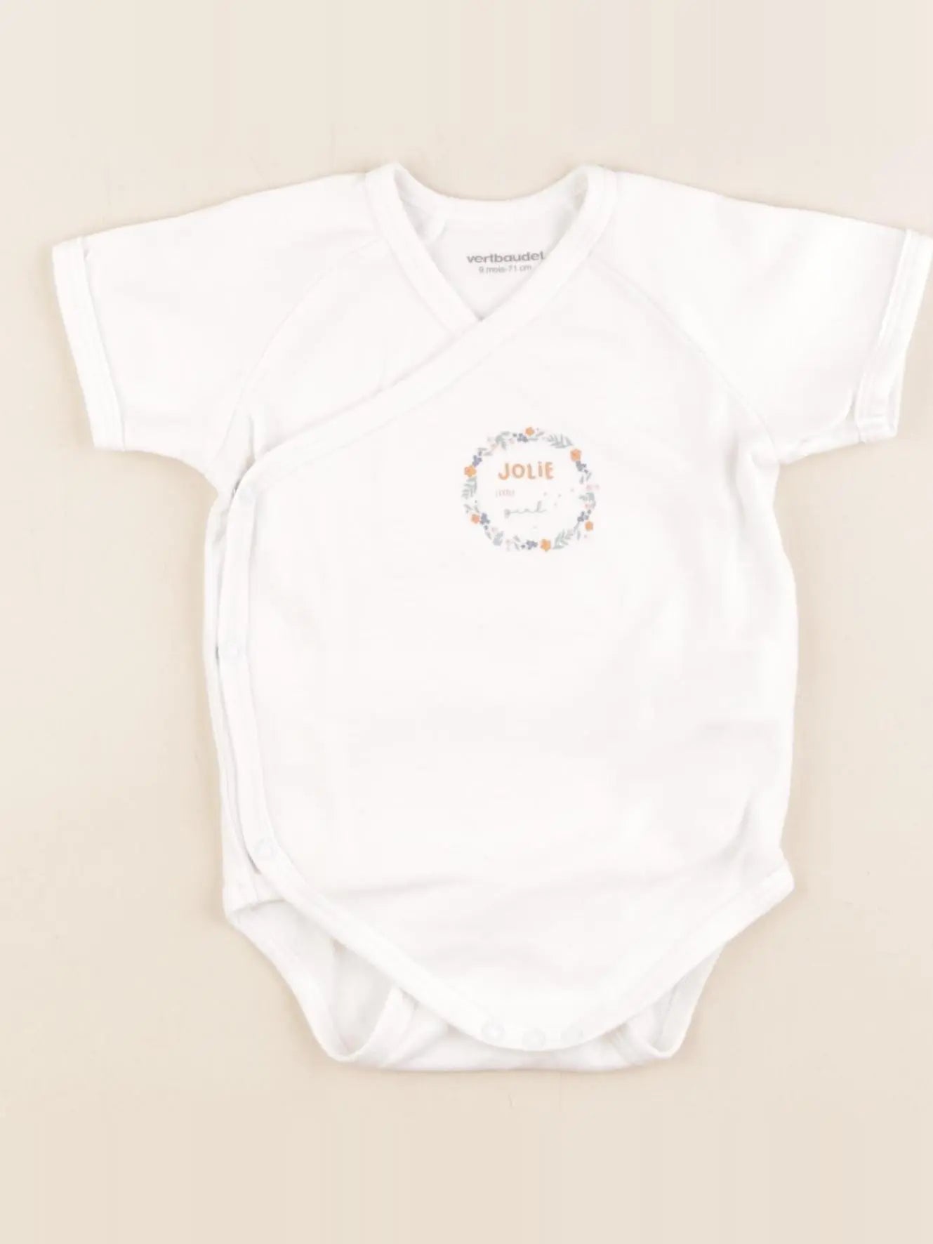 Vertbaudet - body blanc - 9 mois