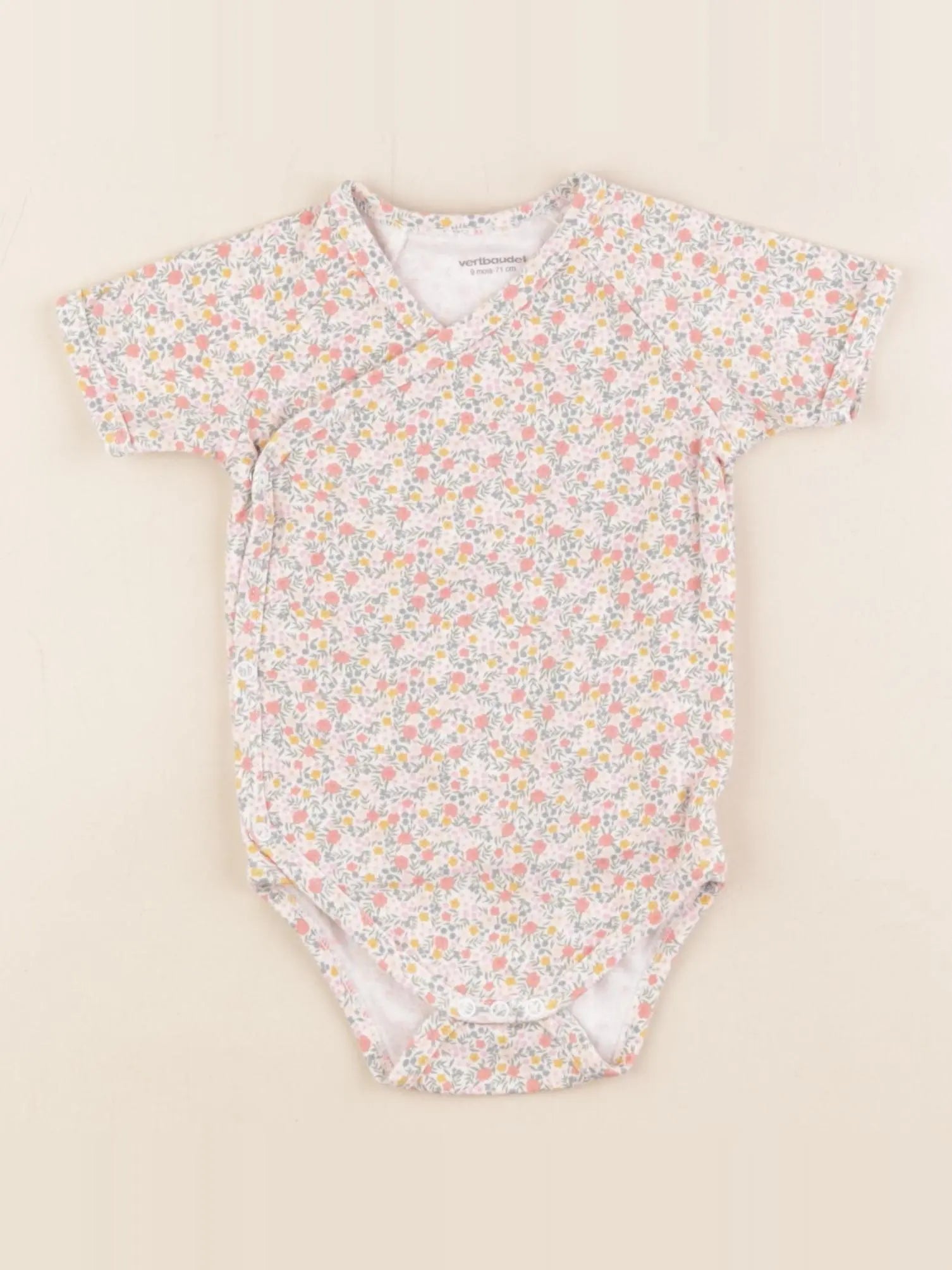 Vertbaudet - body multicolore - 9 mois