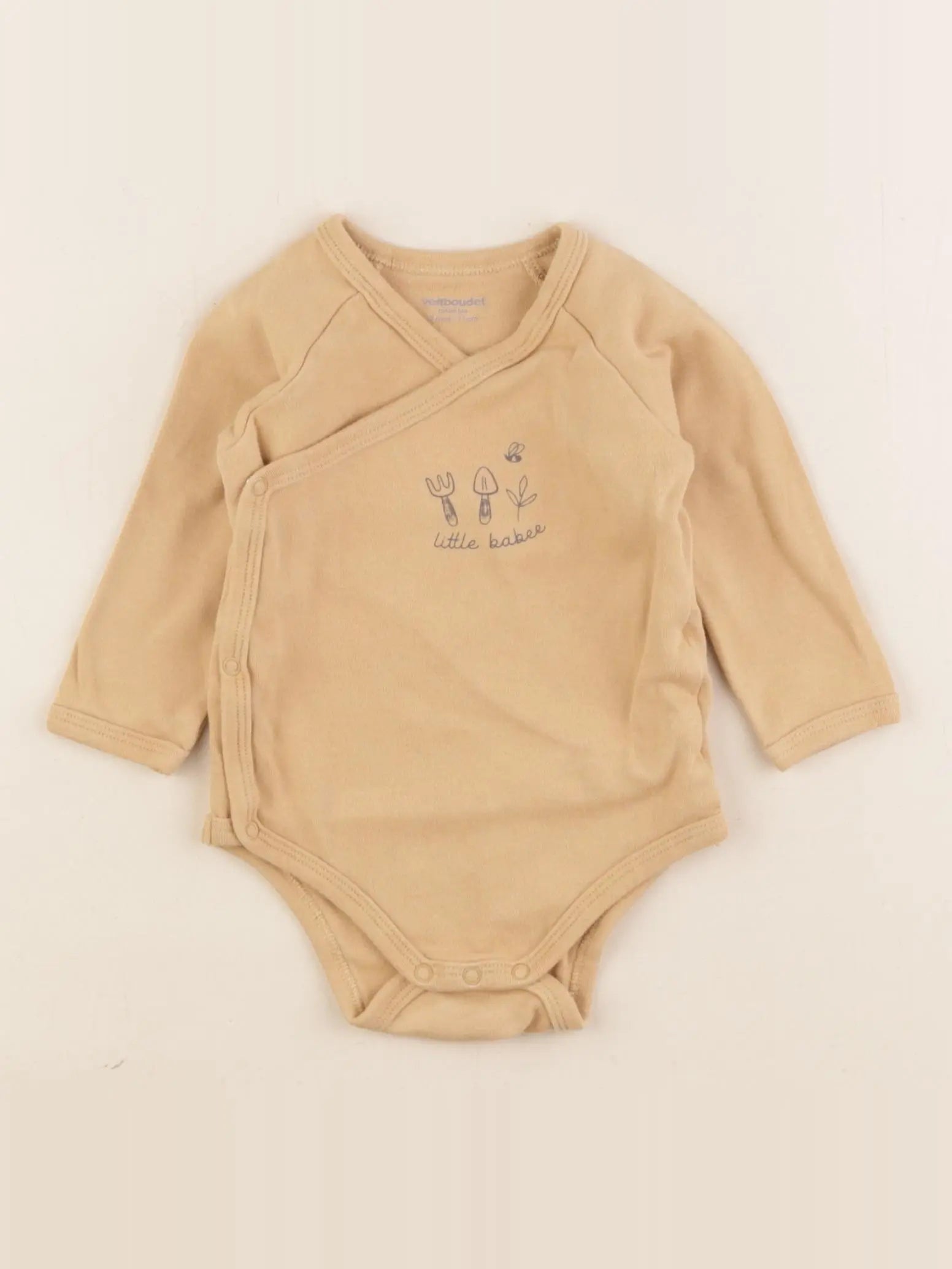 Vertbaudet - body jaune - 9 mois