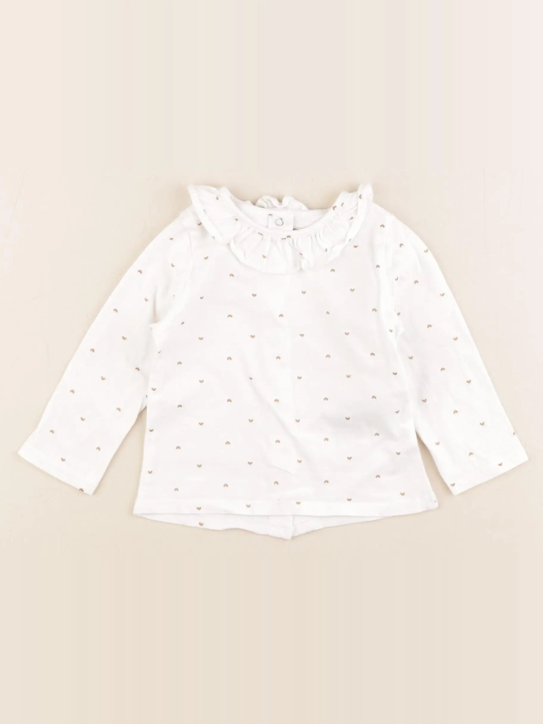 Vertbaudet - tee-shirt blanc - 9 mois