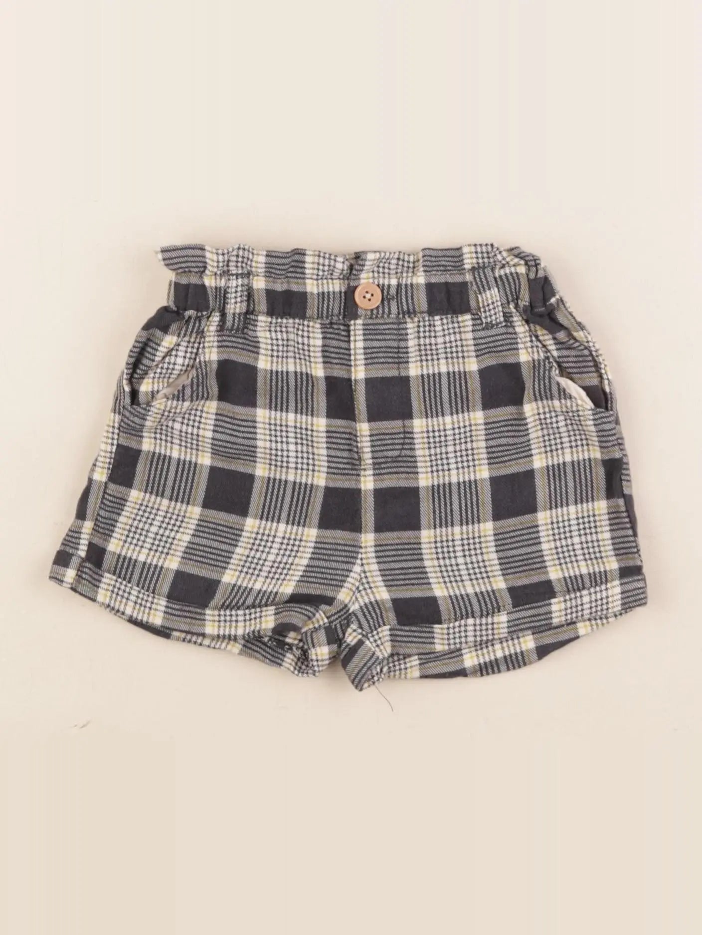 Vertbaudet - short gris - 9 mois