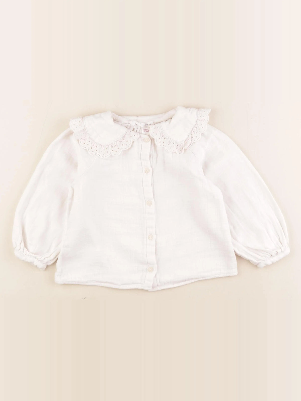 Zara - blouse beige - 2/3 ans