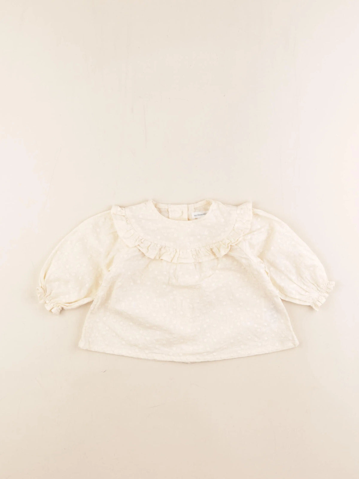 Vertbaudet - blouse beige - 6 mois