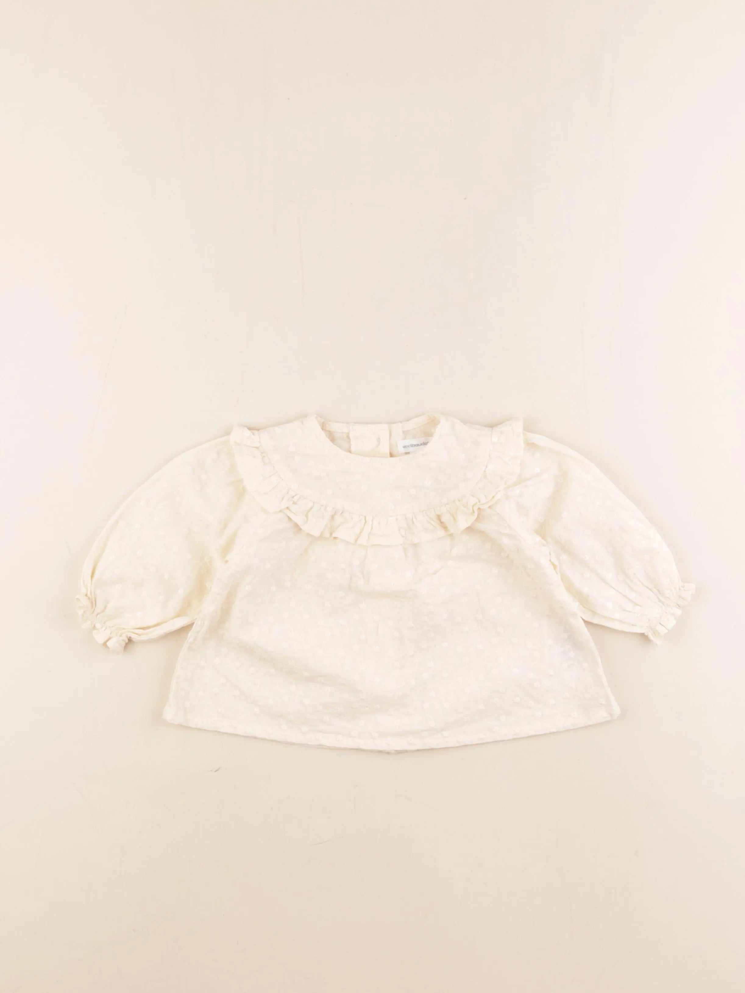 Vertbaudet - blouse beige - 6 mois