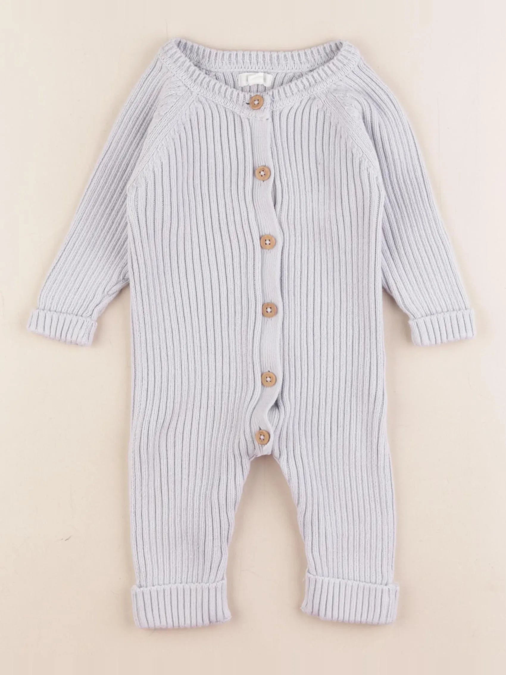 Vertbaudet - combinaison bleu - 9 mois