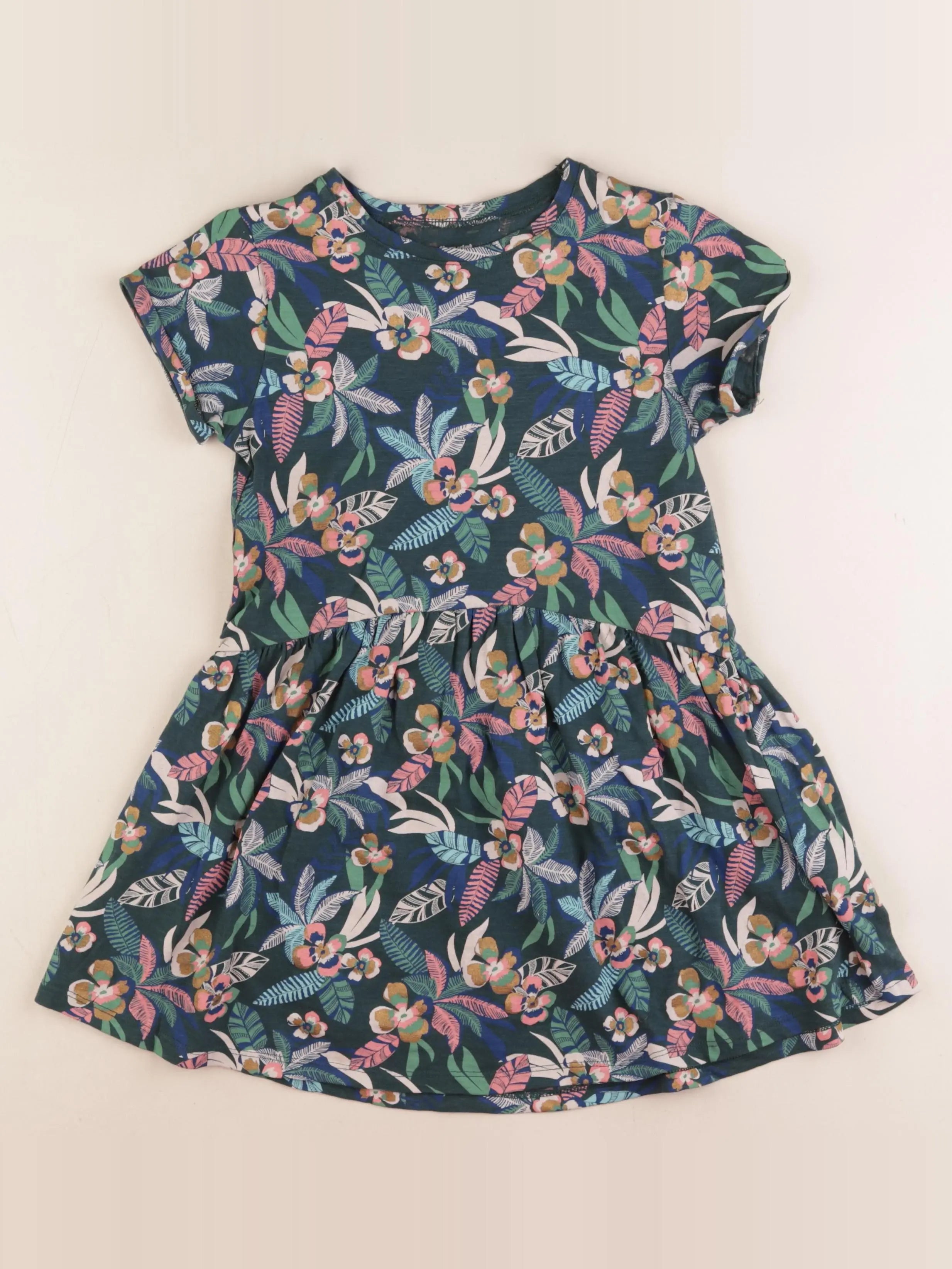 Vertbaudet - robe multicolore - 8 ans
