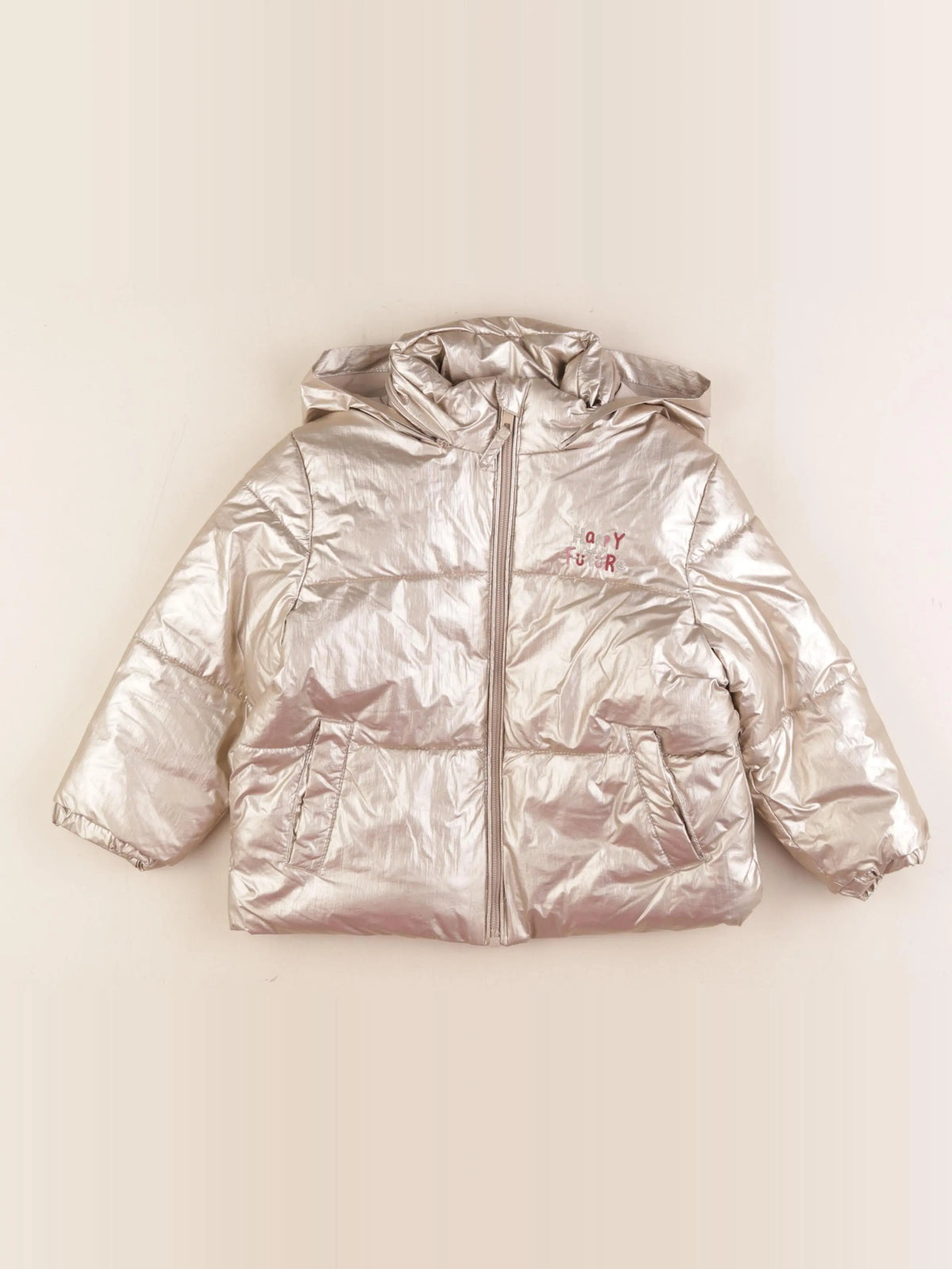 Vertbaudet - doudoune bronze - 4 ans