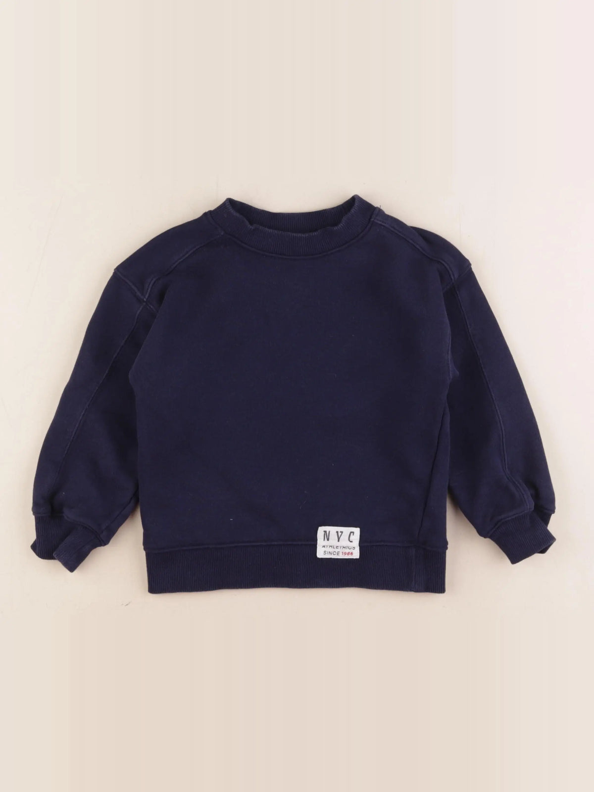 H&M - sweat bleu - 2/4 ans