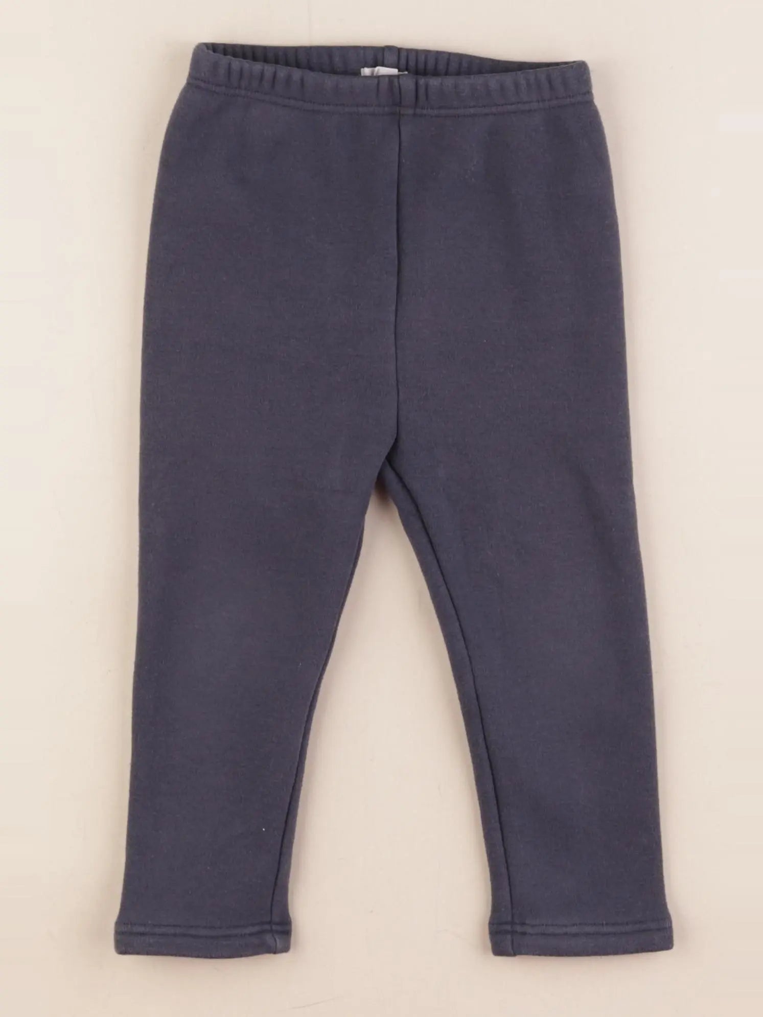 Vertbaudet - legging doublé bleu - 24 mois