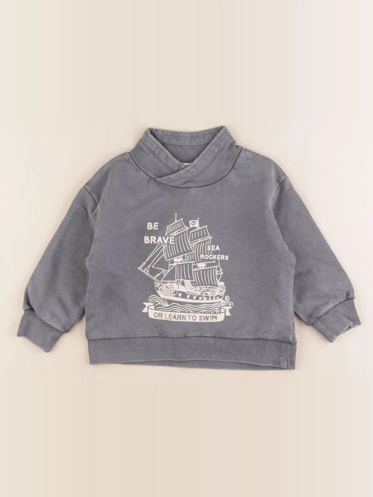 Vertbaudet - sweat gris - 2 ans