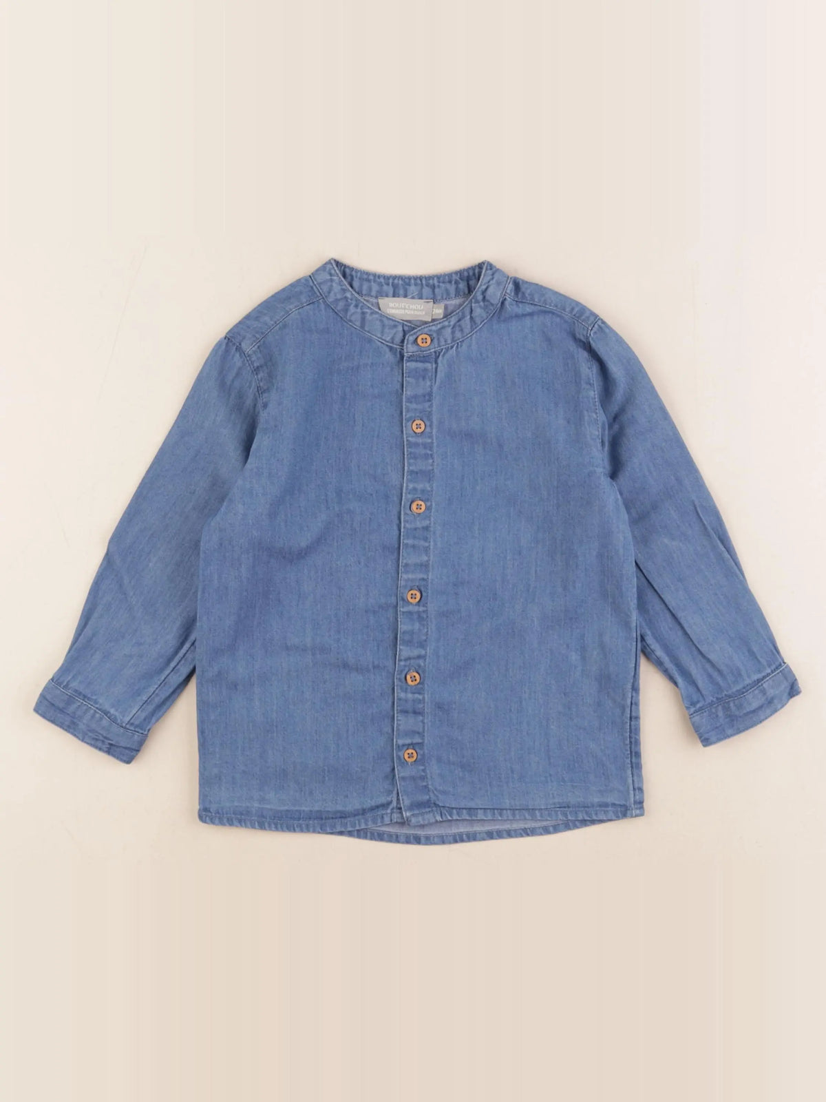 Boutchou - chemise bleu - 24 mois