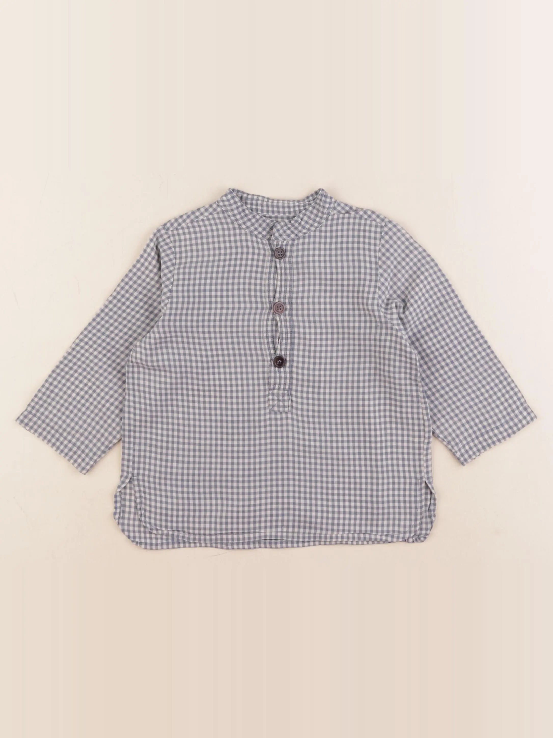 Bonton - chemise bleu - 18 mois
