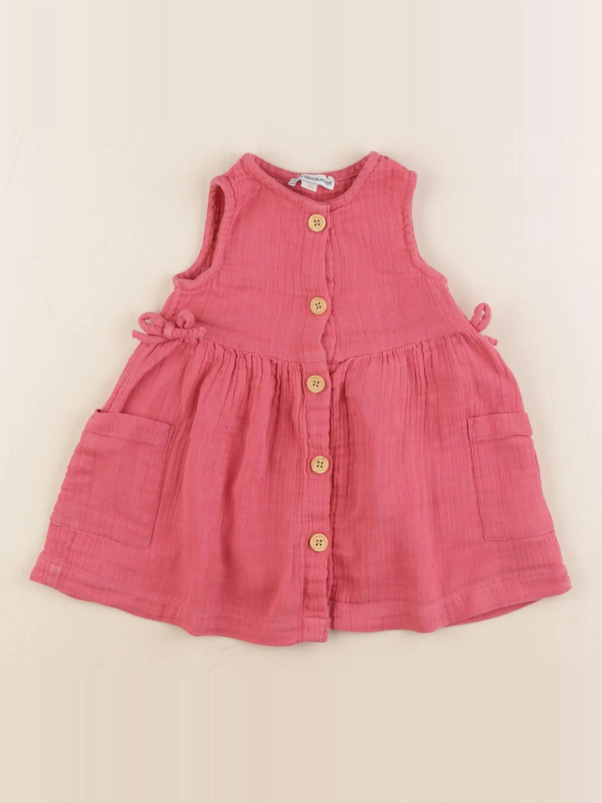 Vertbaudet - robe rose - 12 mois