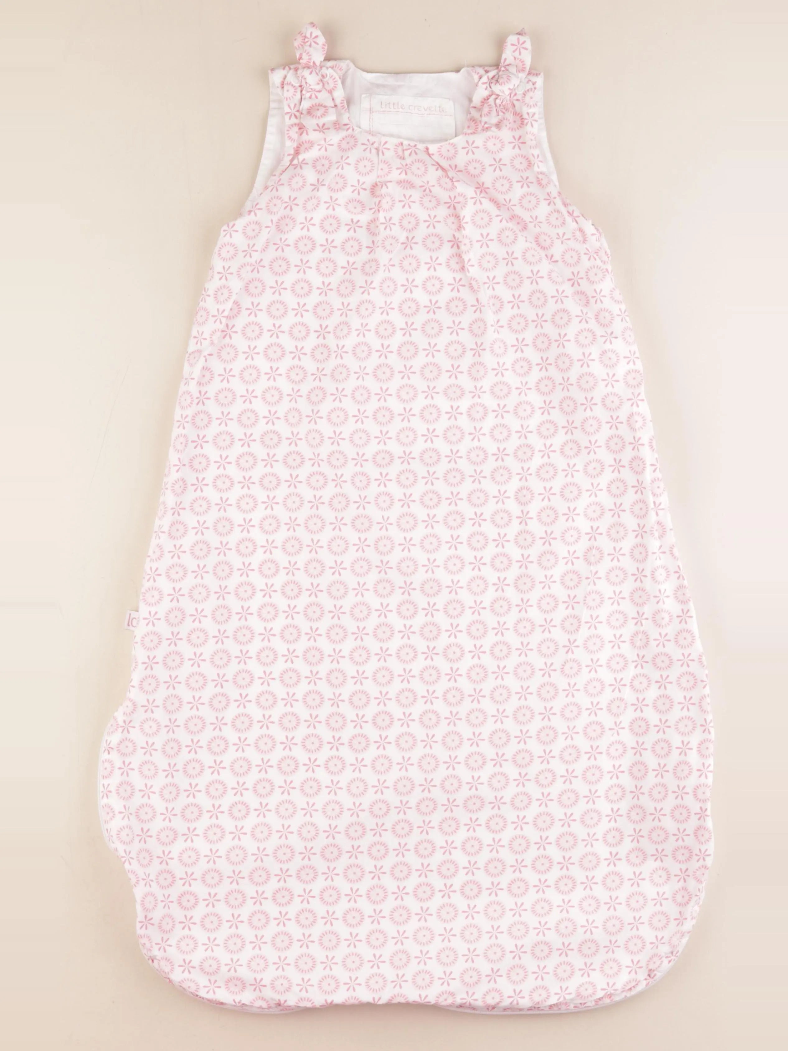 Little Crevette - gigoteuse TOG 0,5 blanc, rose - 6/18 mois