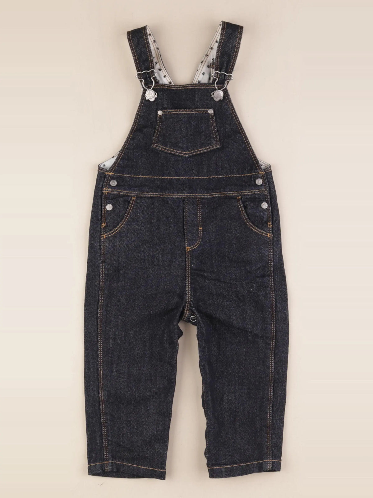 Petit Bateau - salopette bleu - 12 mois