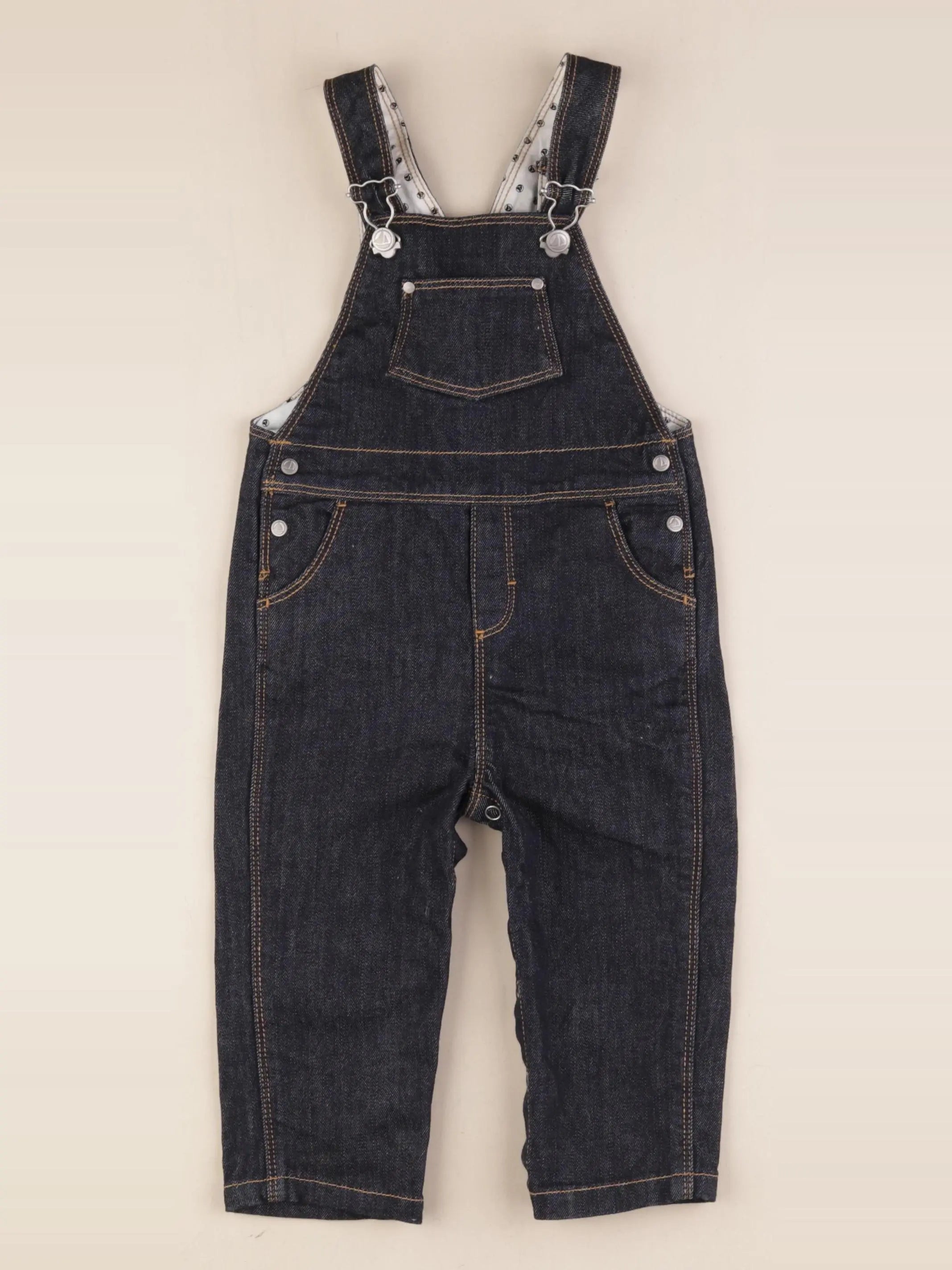 Petit Bateau - salopette bleu - 12 mois