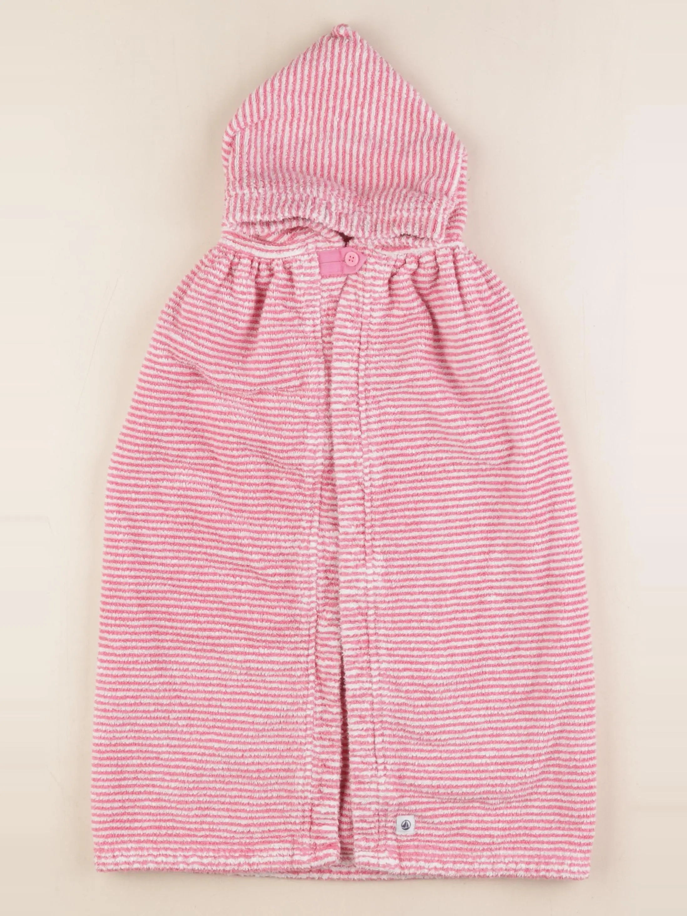 Petit Bateau - cape de bain rose - 24 mois à 4 ans