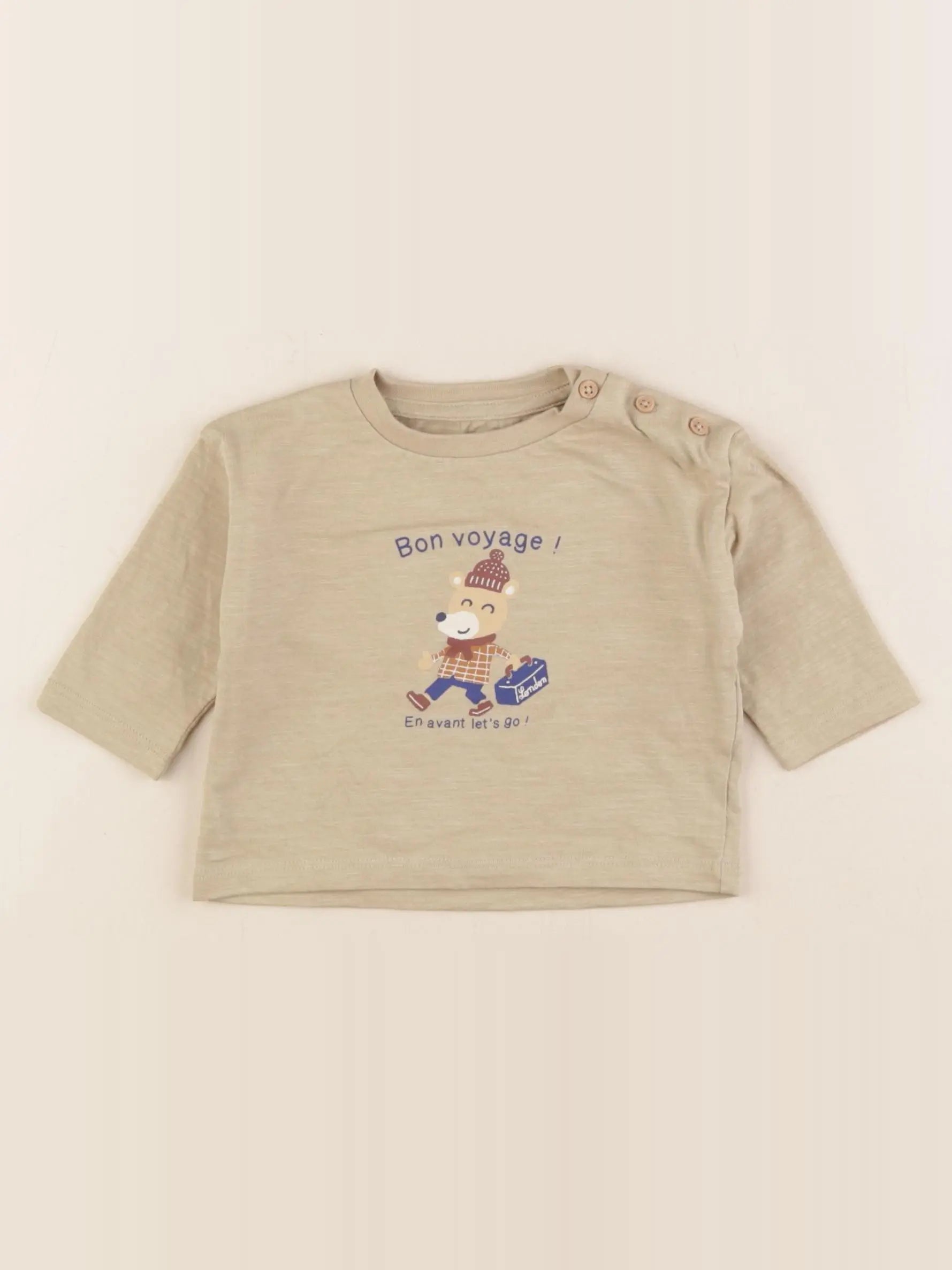 Vertbaudet - tee-shirt vert - 3 mois