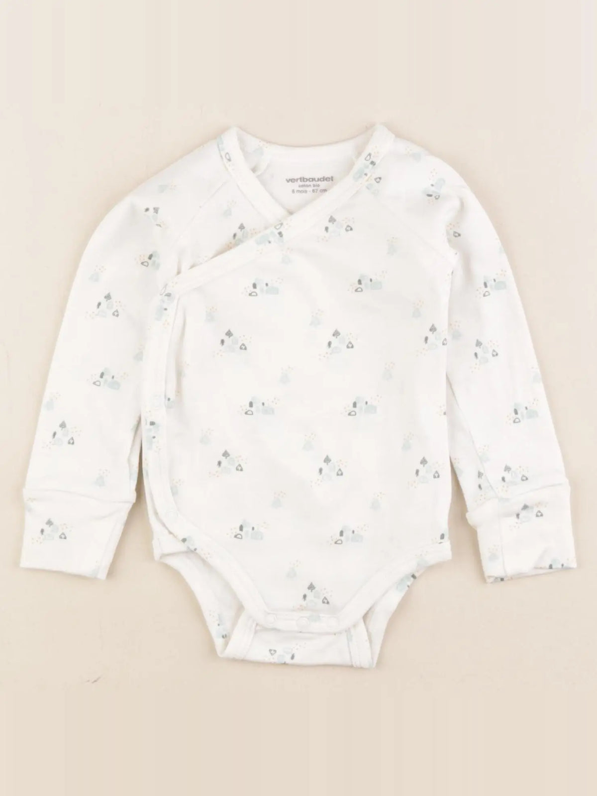 Vertbaudet - body blanc - 6 mois
