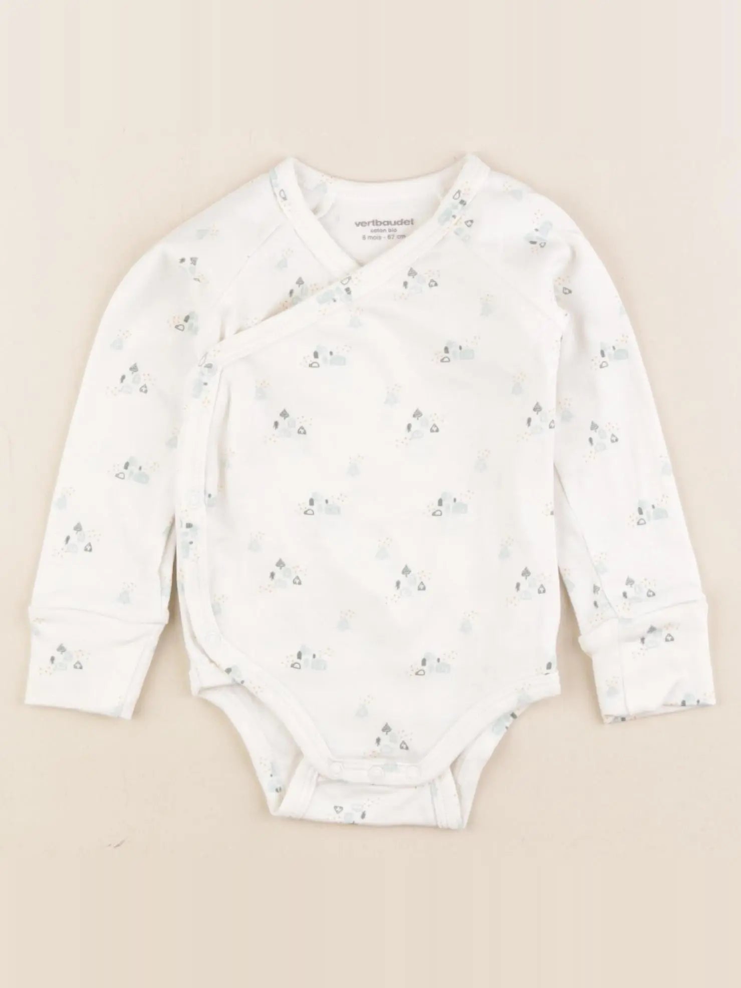 Vertbaudet - body blanc - 6 mois