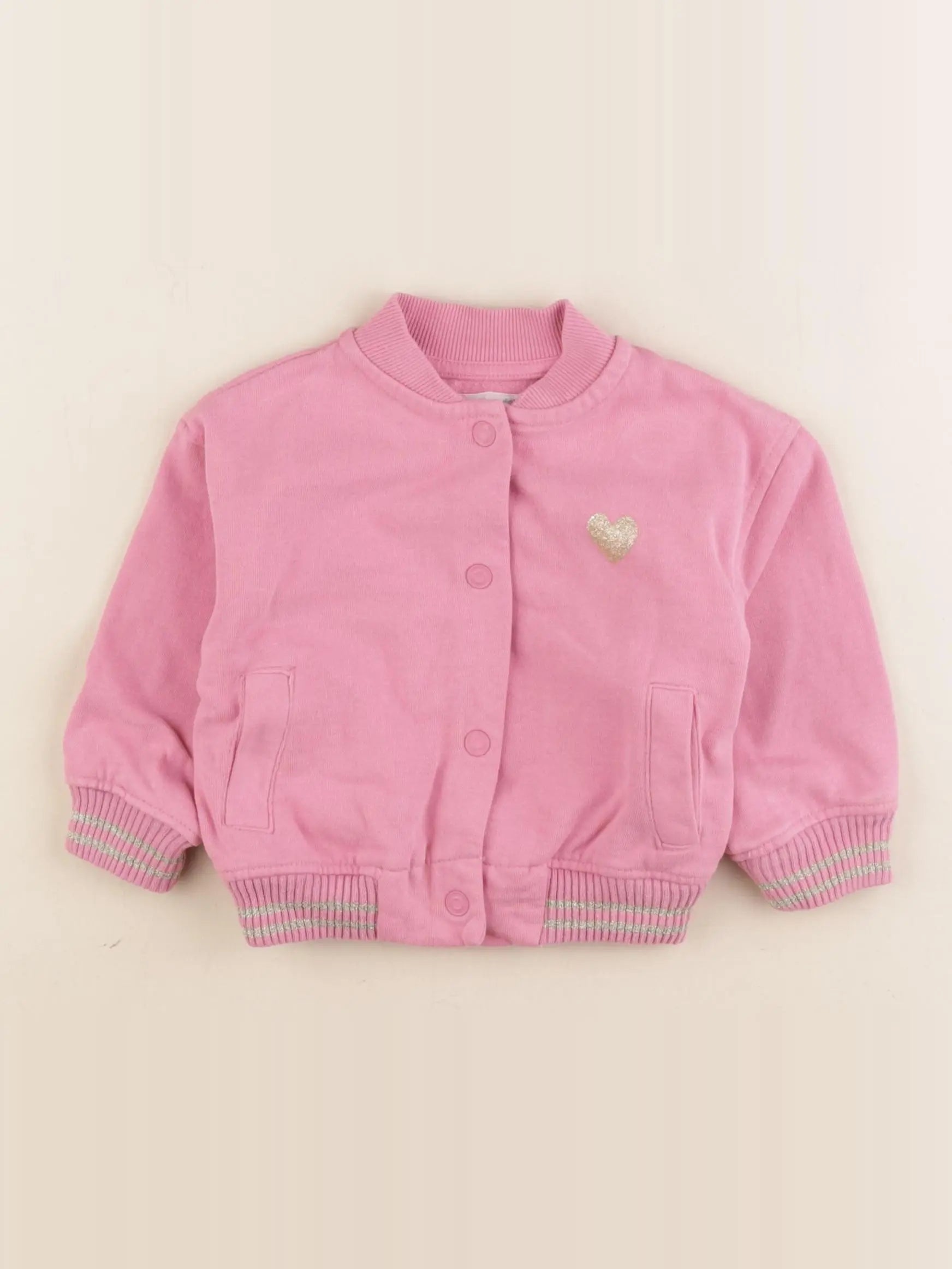 Vertbaudet - veste rose - 2 ans