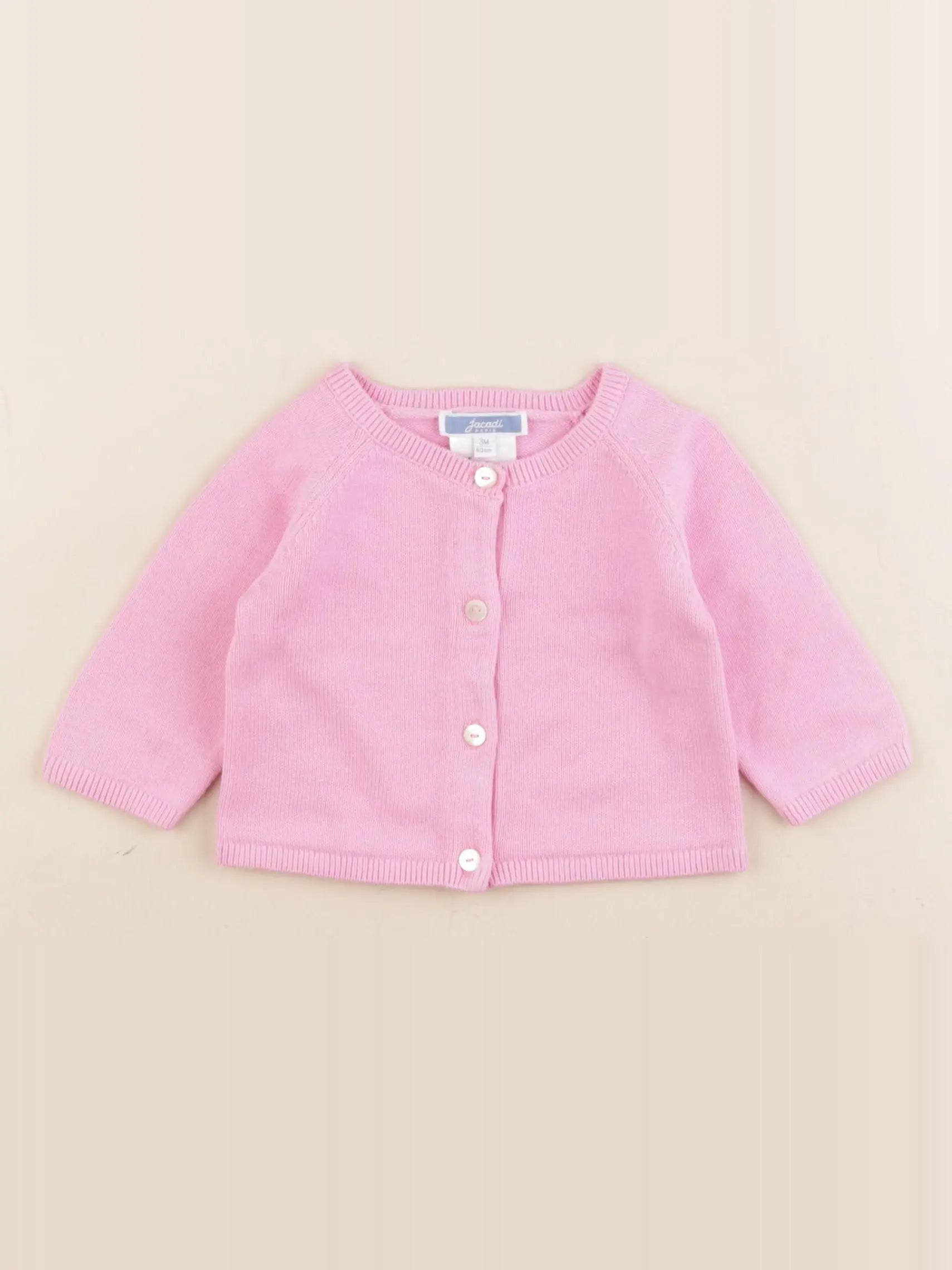 Jacadi - gilet rose - 3 mois