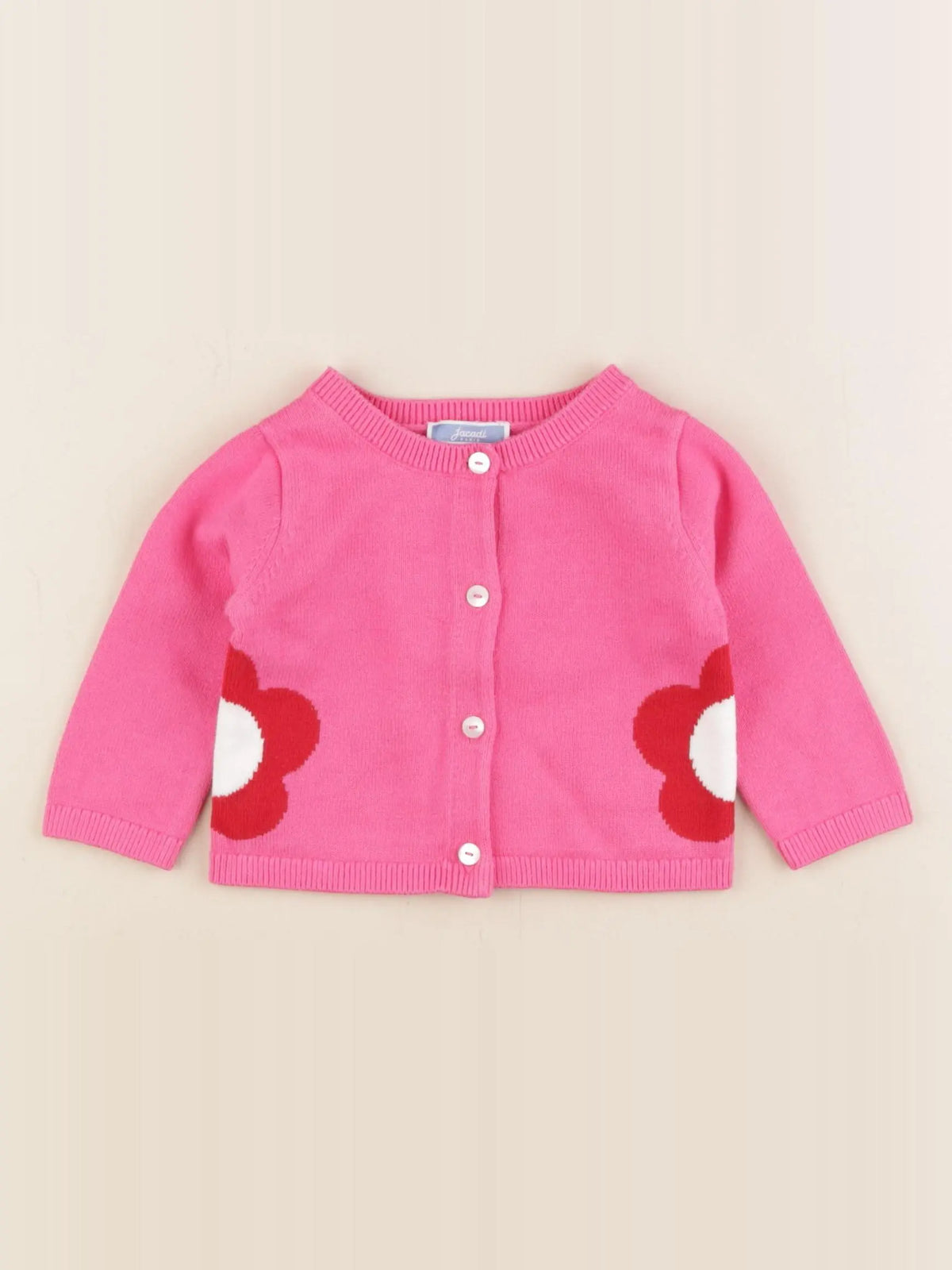Jacadi - gilet rose - 6 mois