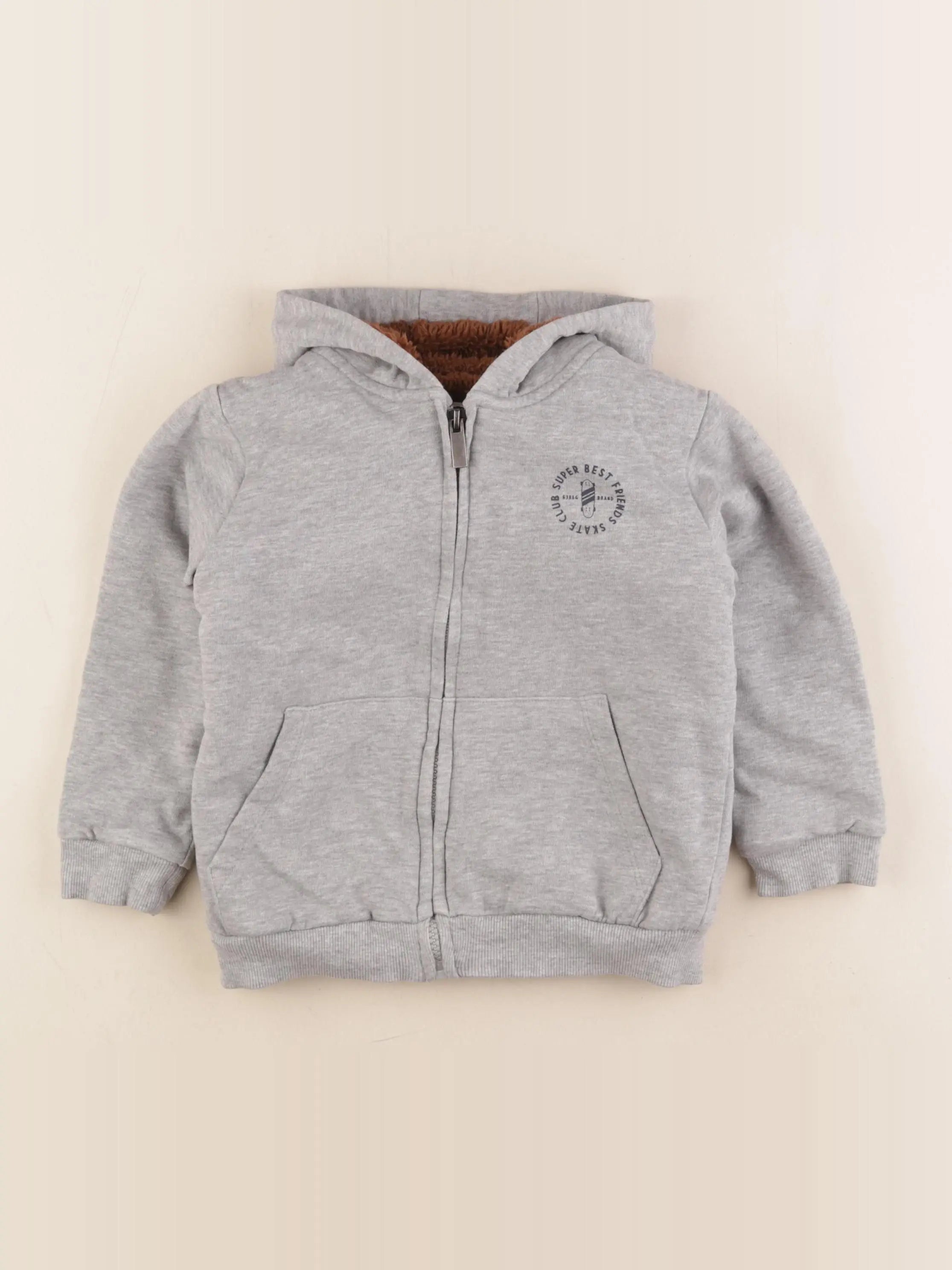 Vertbaudet - sweat gris - 5 ans