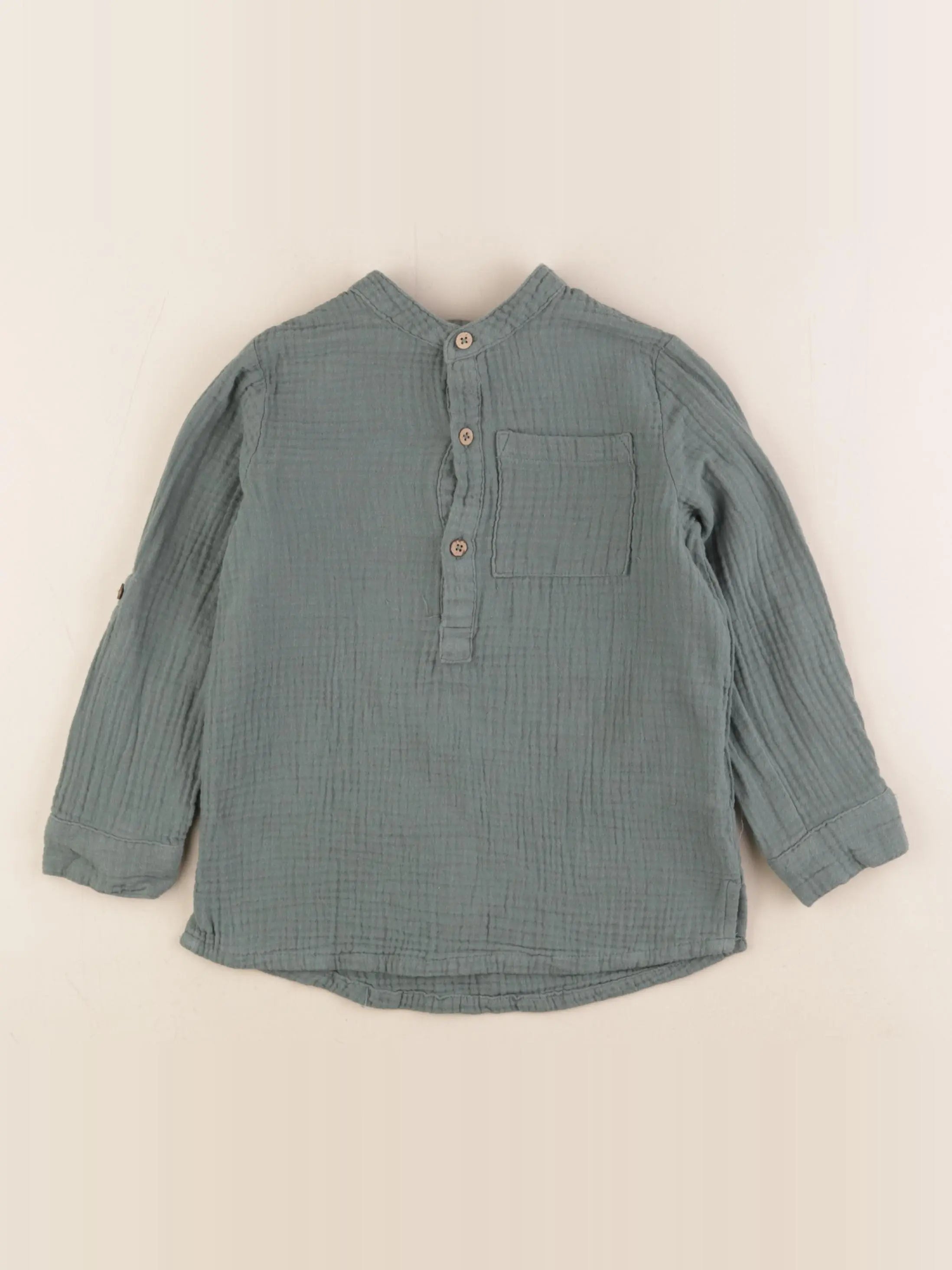 Vertbaudet - chemise vert - 5 ans