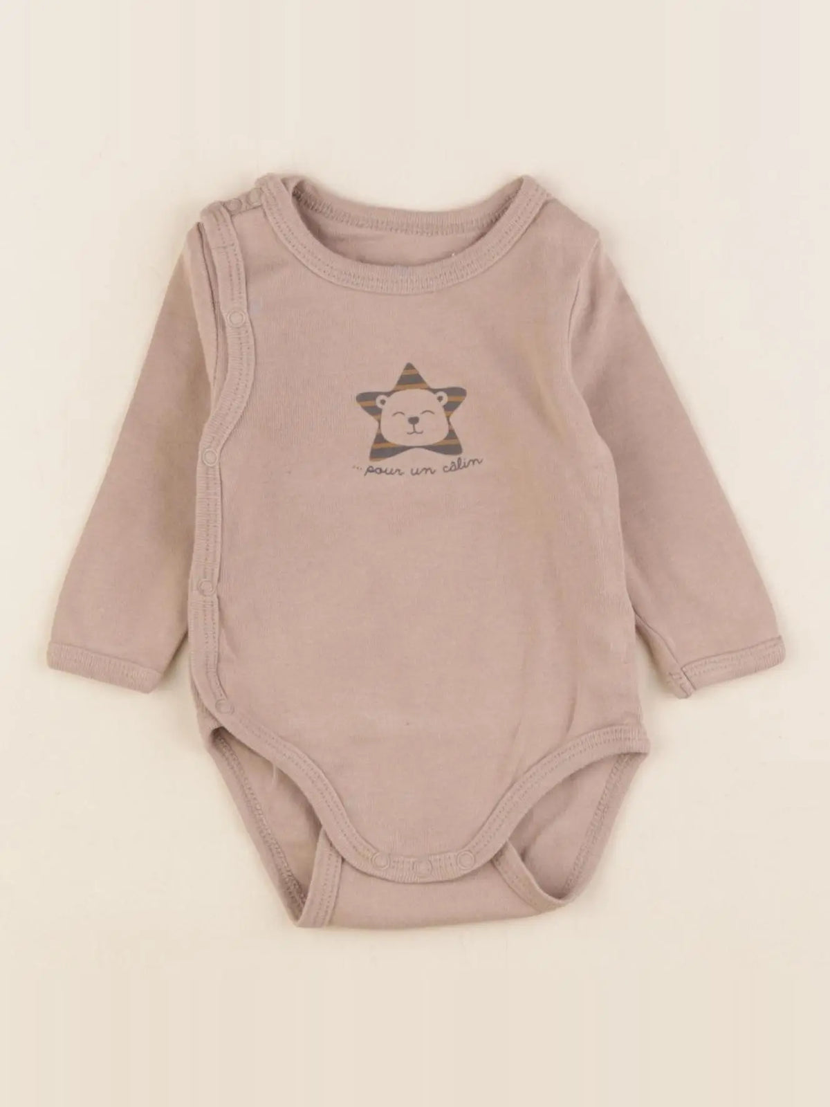 Vertbaudet - body marron - 3 mois