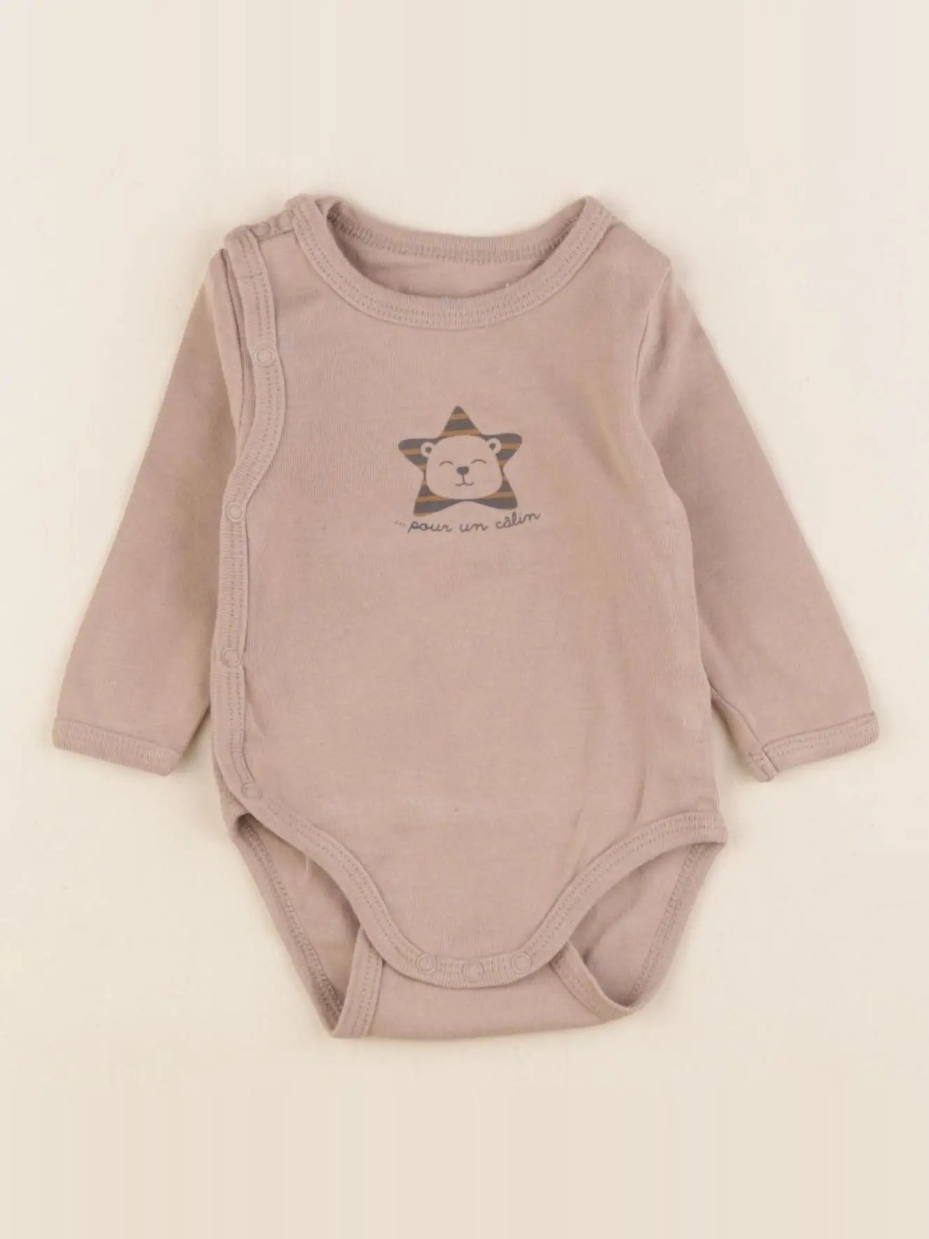 Vertbaudet - body marron - 3 mois