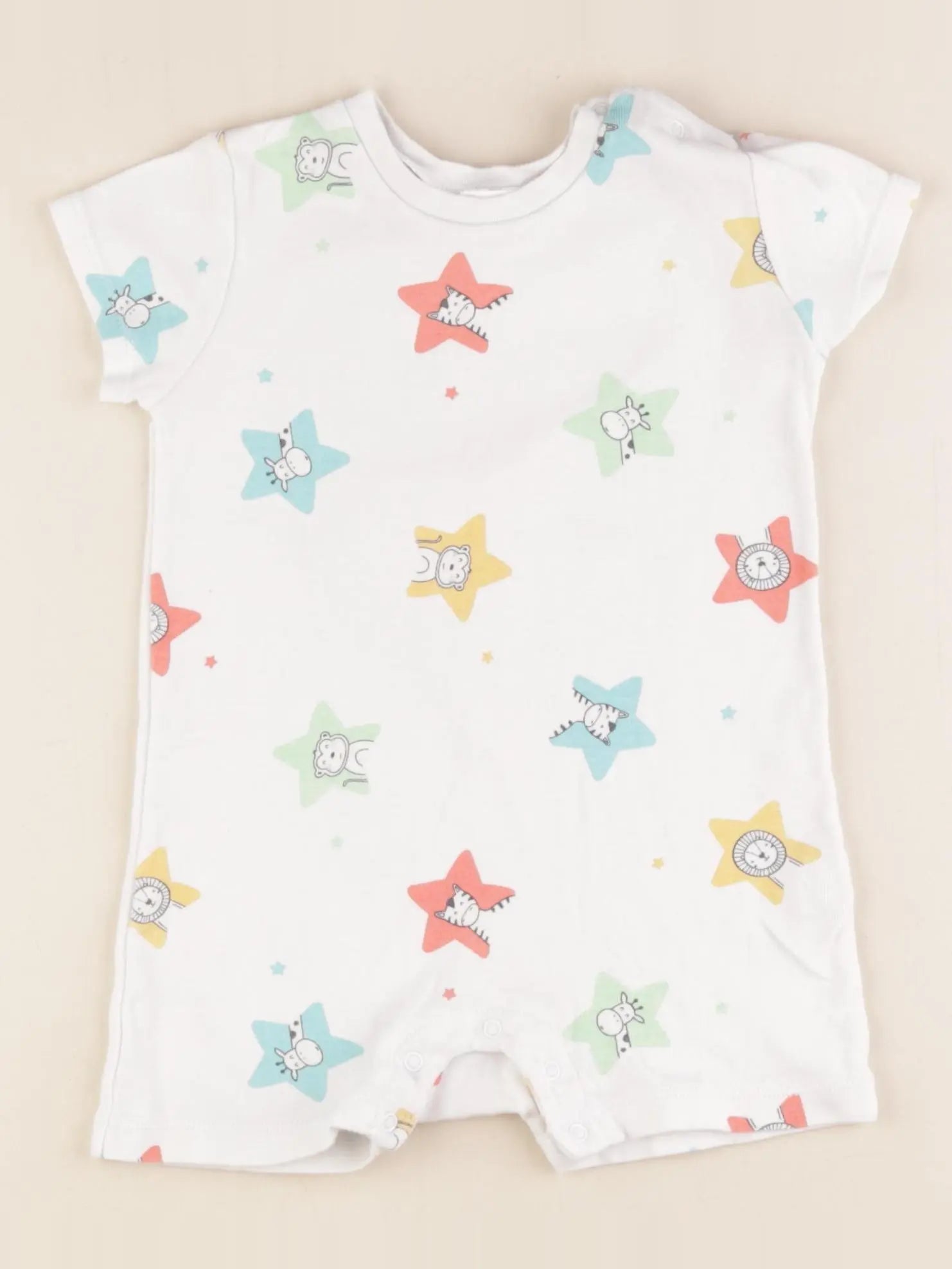 Zara - pyjama coton blanc - 12/18 mois