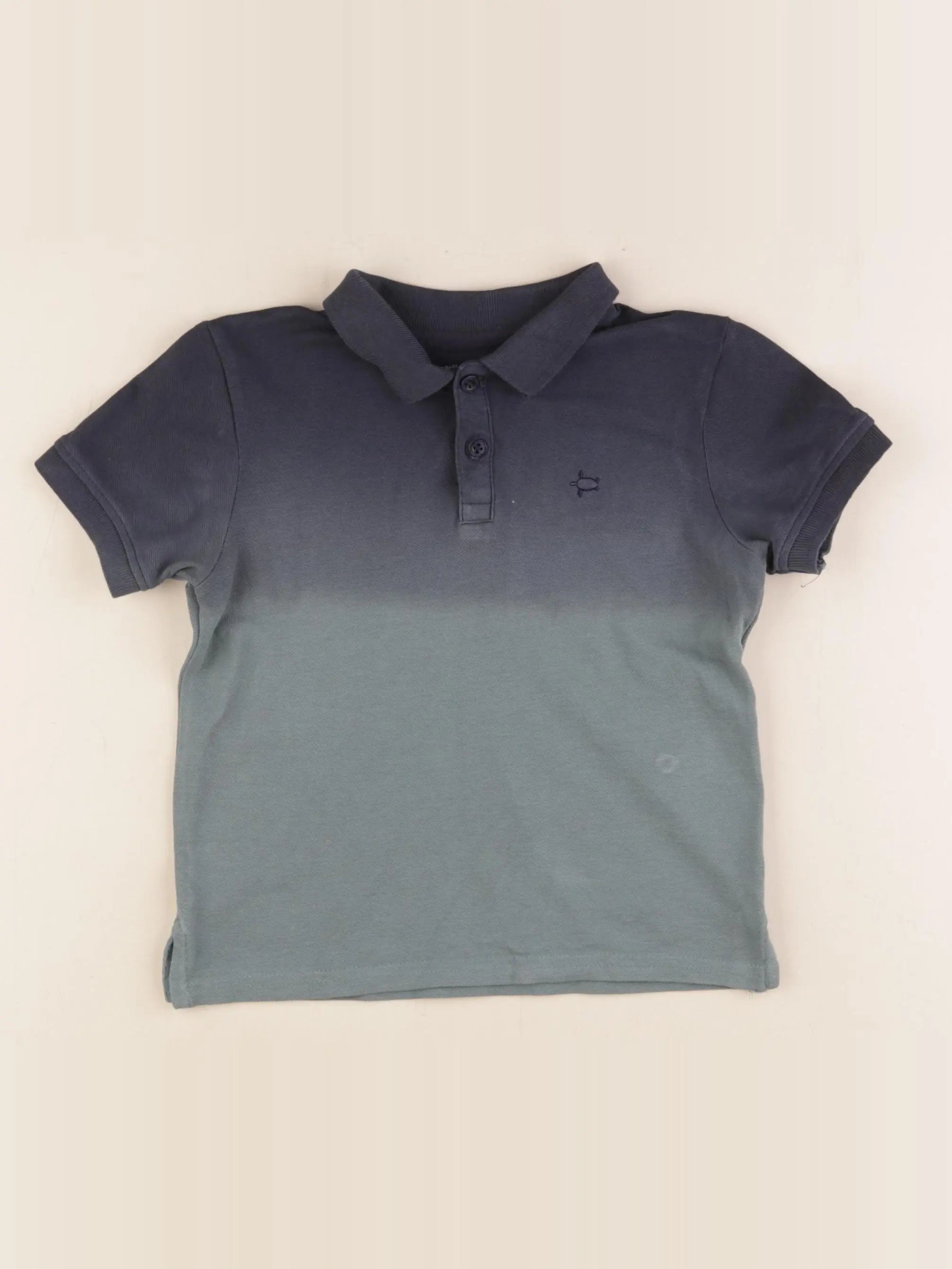 Vertbaudet - polo bleu - 4 ans