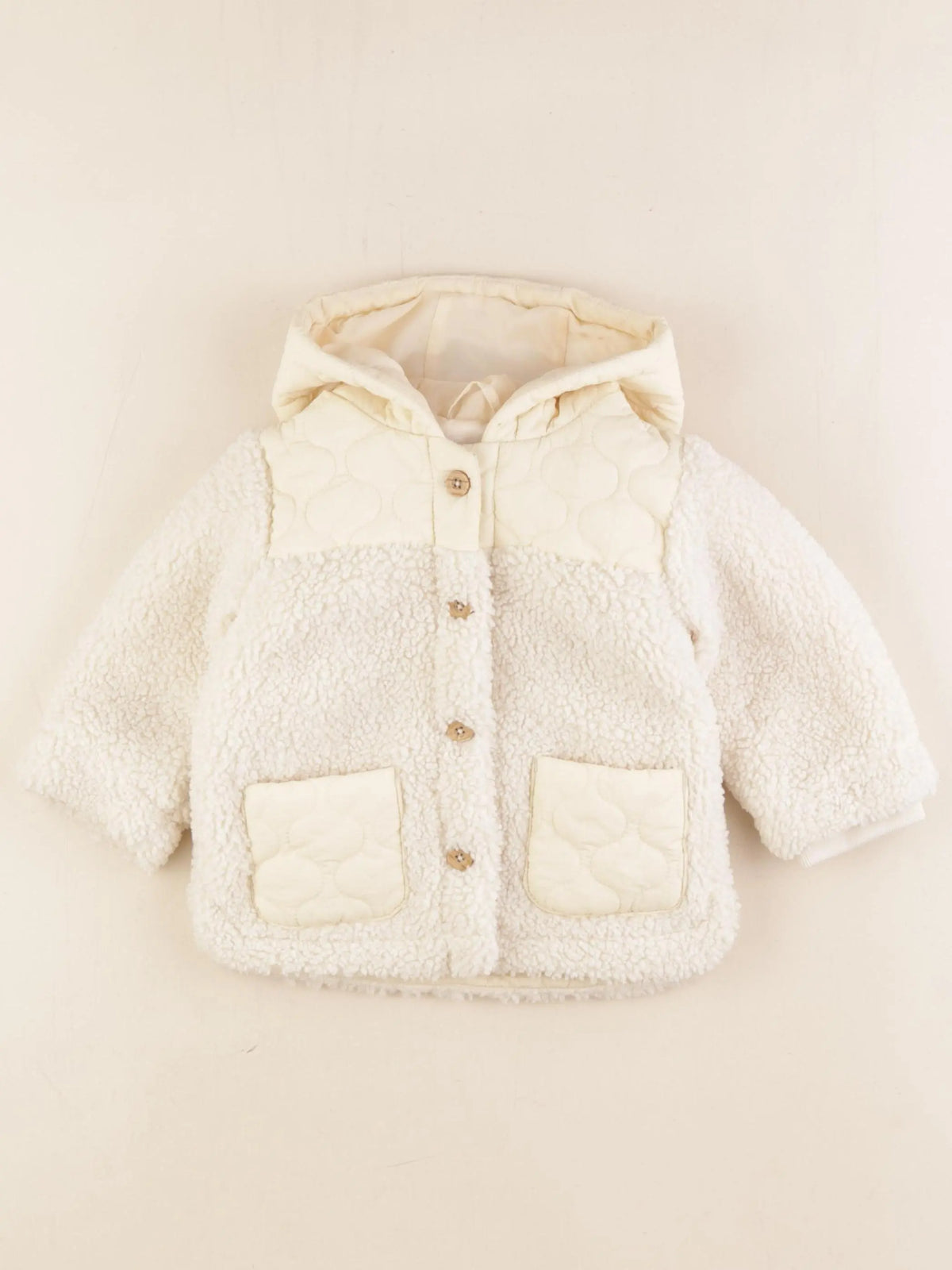 Vertbaudet - veste beige - 9 mois